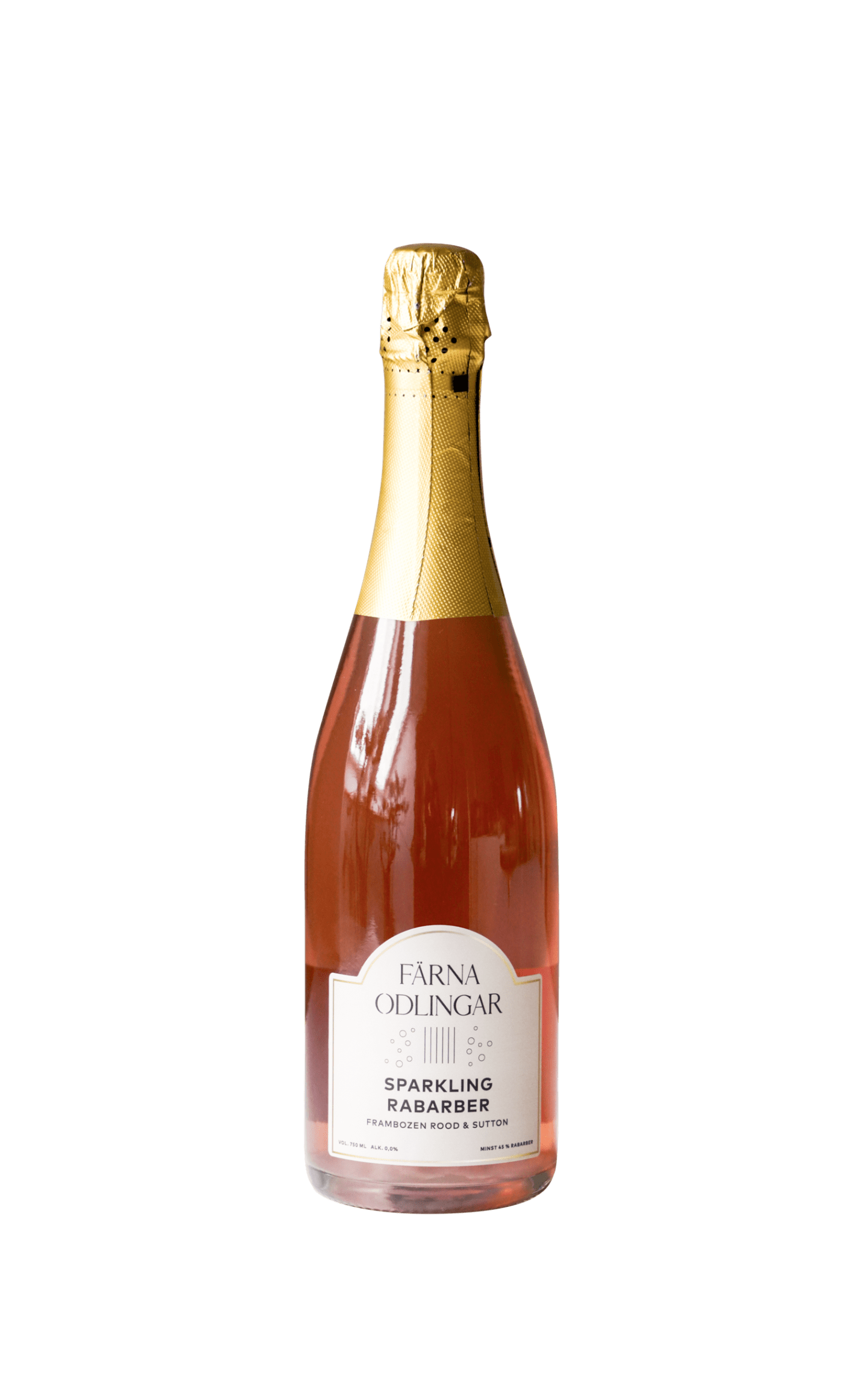 Rabarberdryck mousserande alkfri 75cl