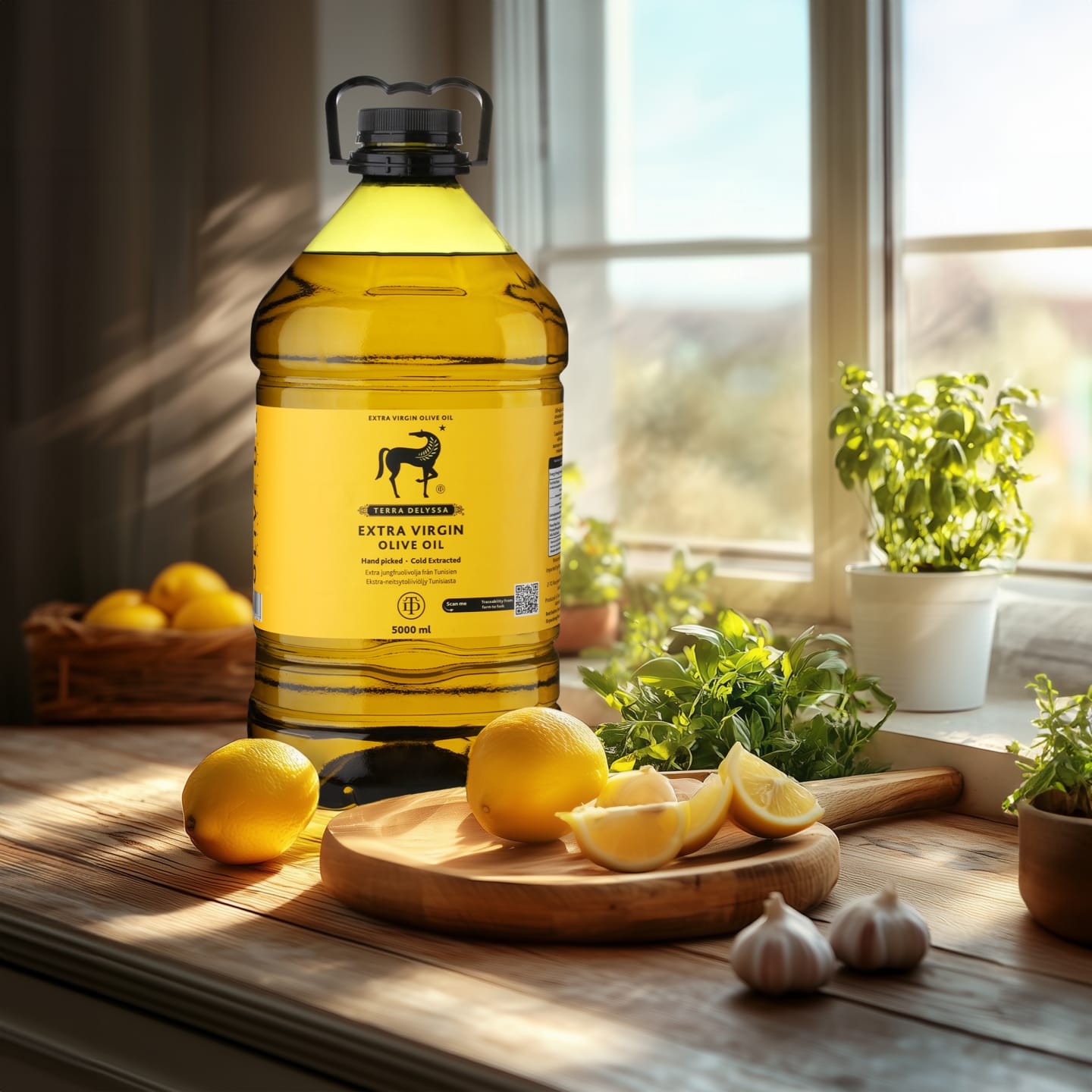 Olivolja Extra Virgin Pet 5L - Bild 1 av 3