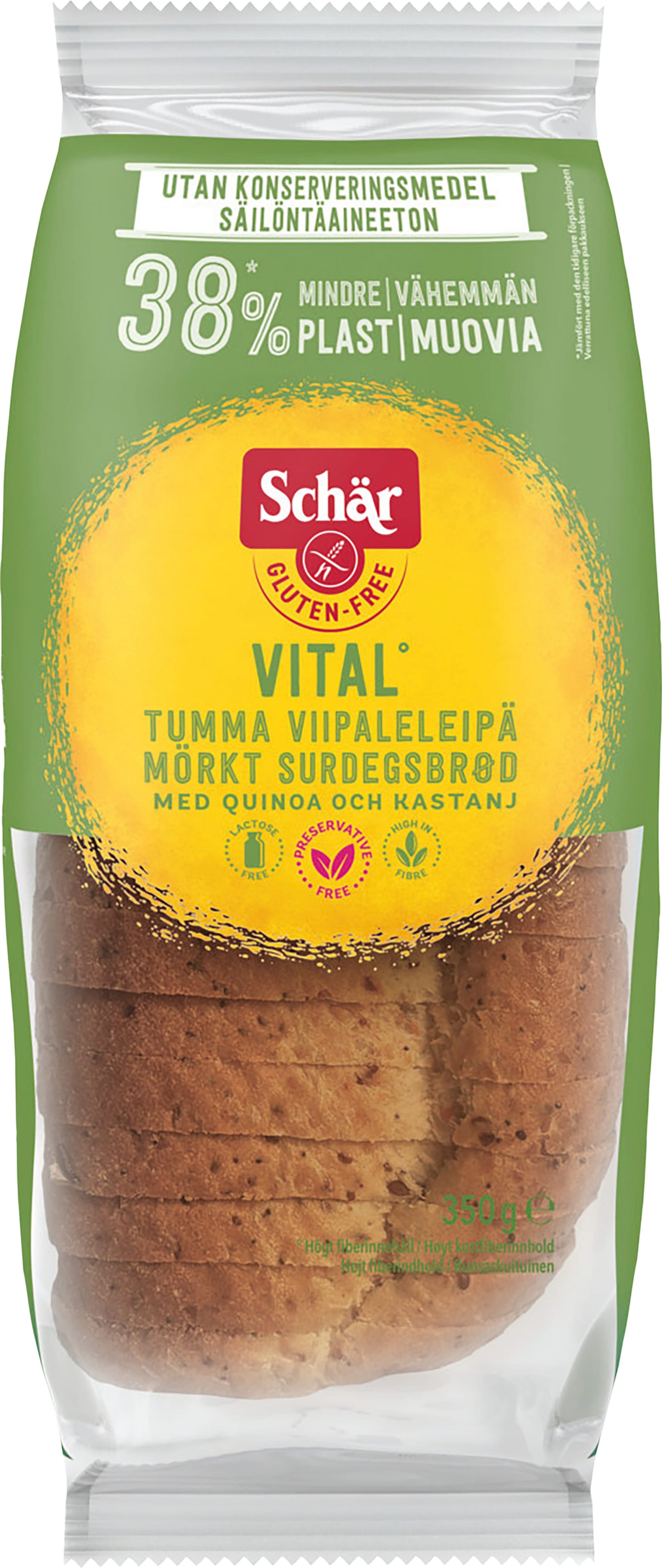 Schär Färskt Bröd Vital glutenfri 350g
