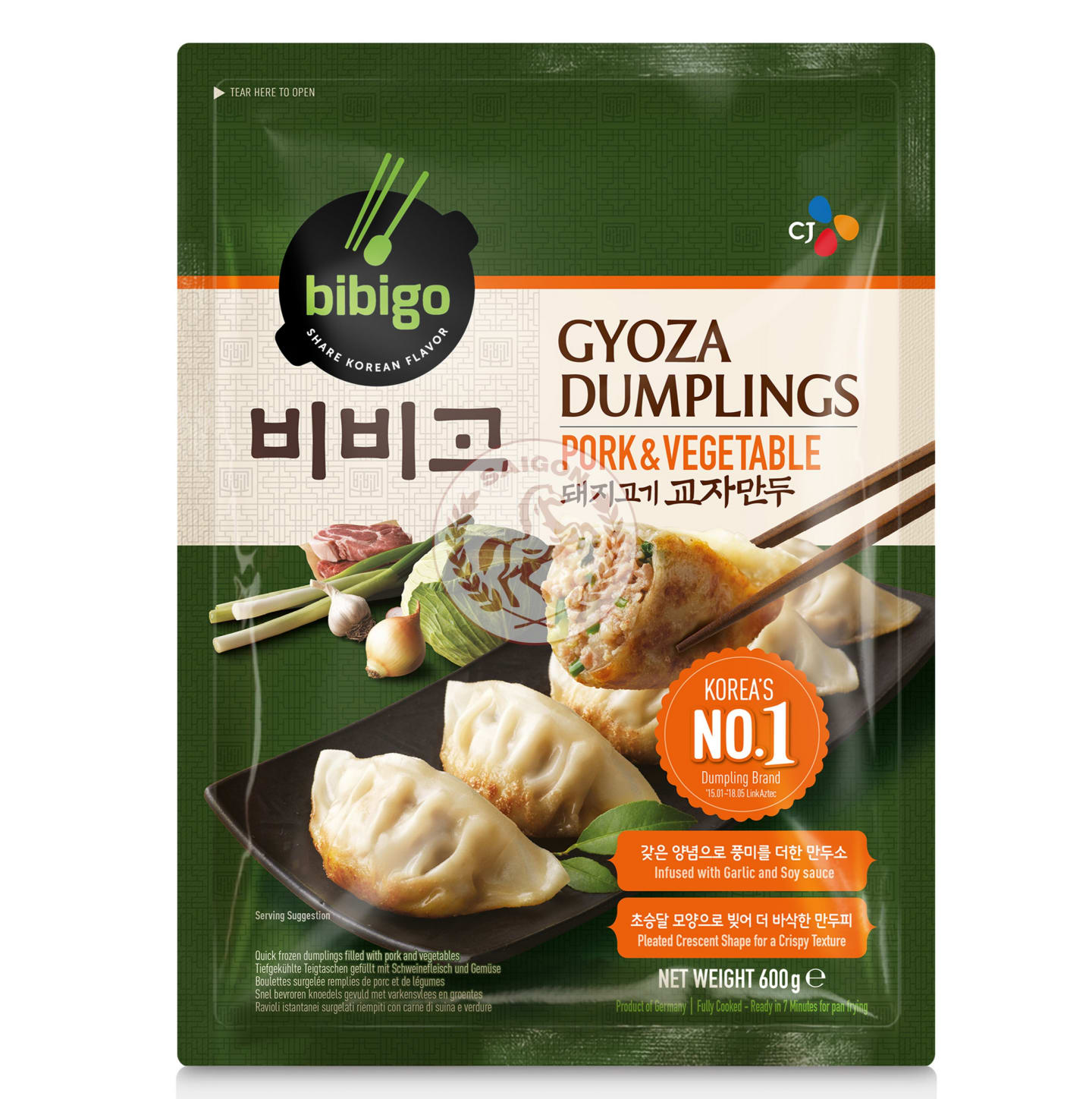 Gyoza dumpling Fläsk & & Grönsaker 600g