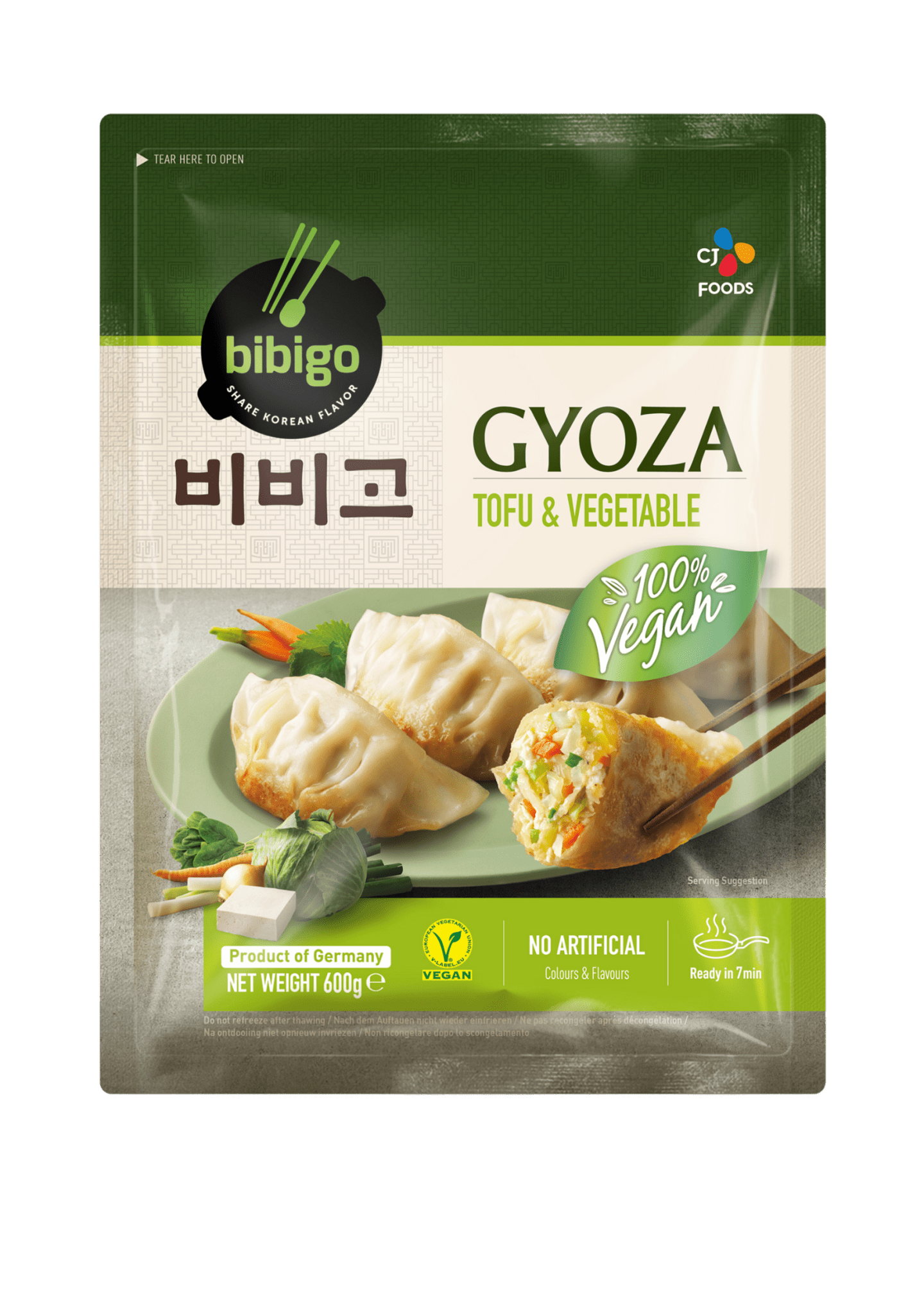 Gyoza dumpling Tofu & & Grönsaker 600g