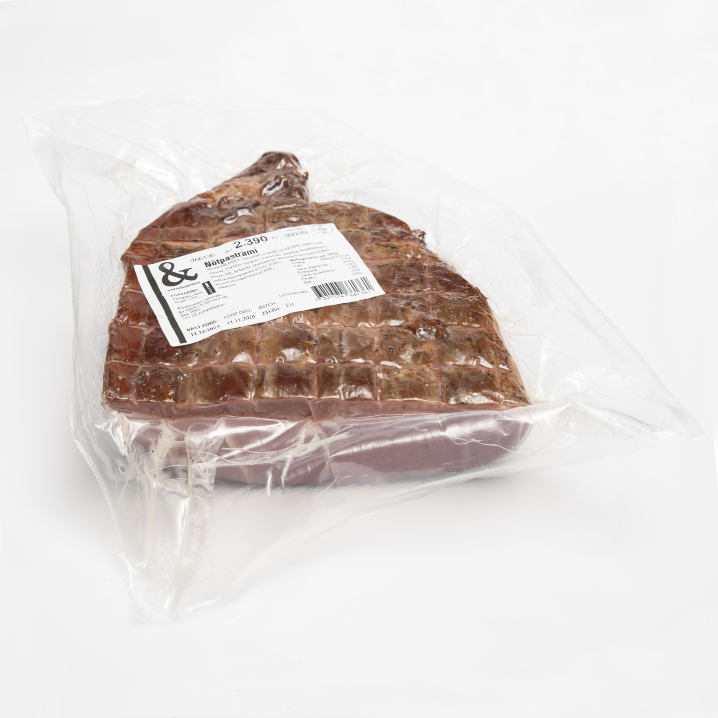 Pastrami nöt innanlår 2kg