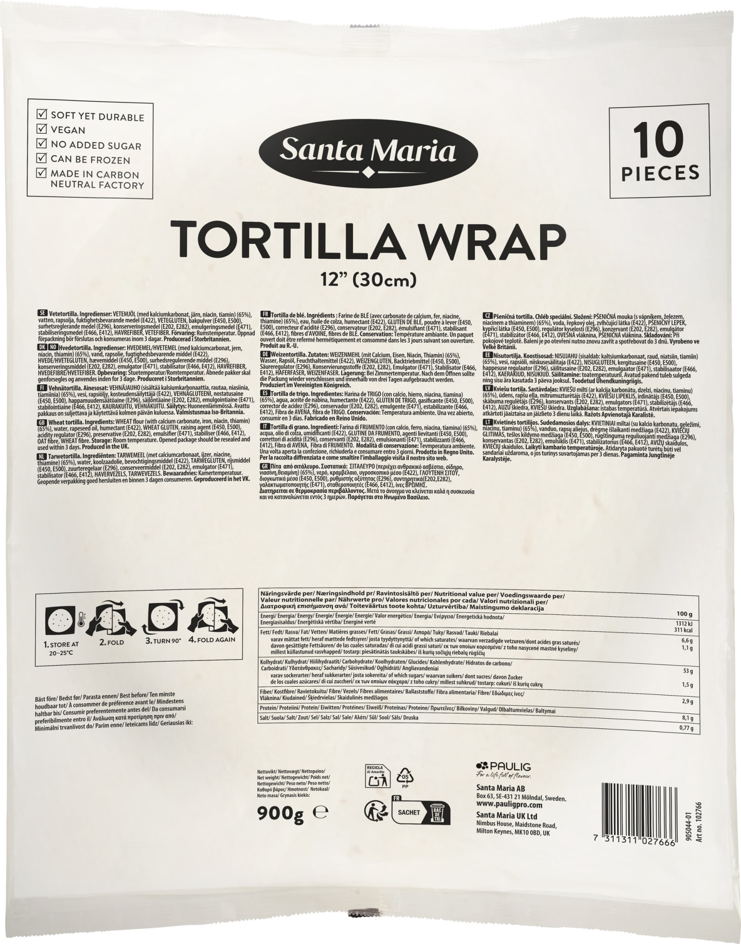 Tortillabröd 30CM 12 10ST