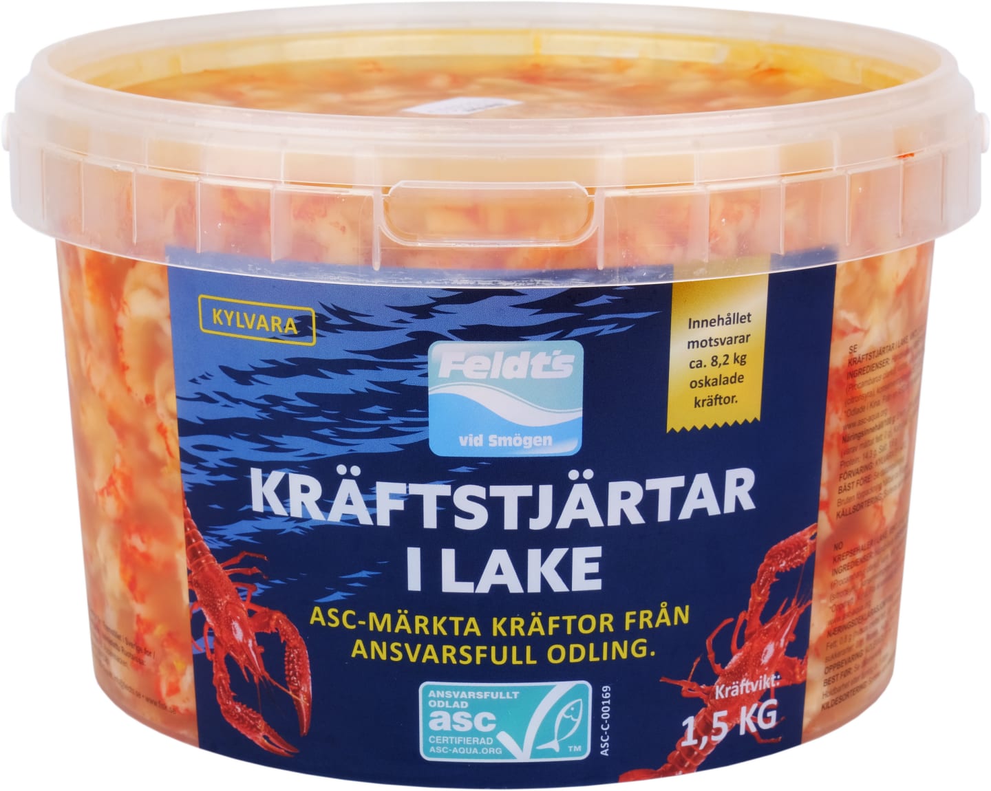Kräftstjärt i lake ASC 1,5kg