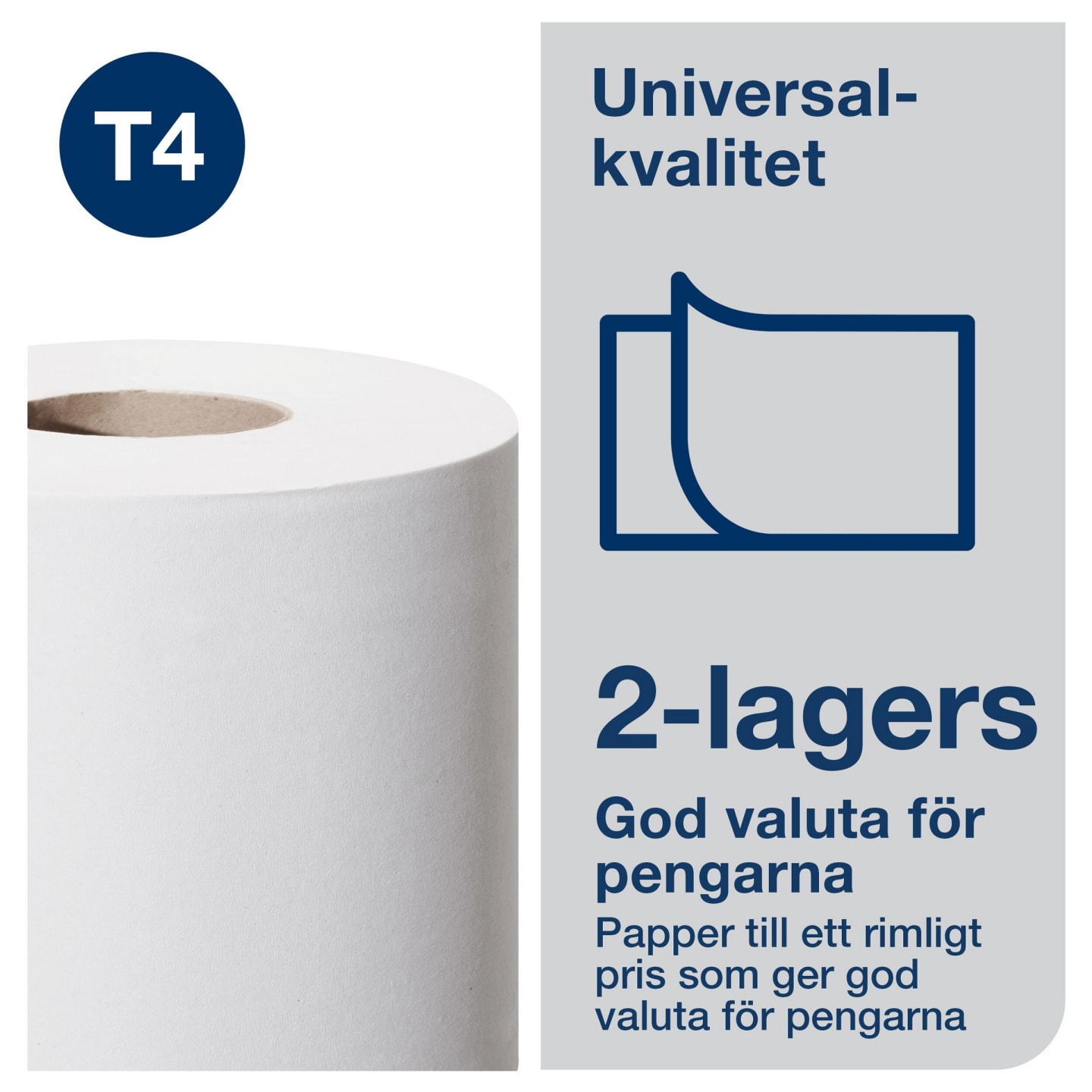 Toalettpapper Tork Conv TR Uni 2p - Bild 1 av 4