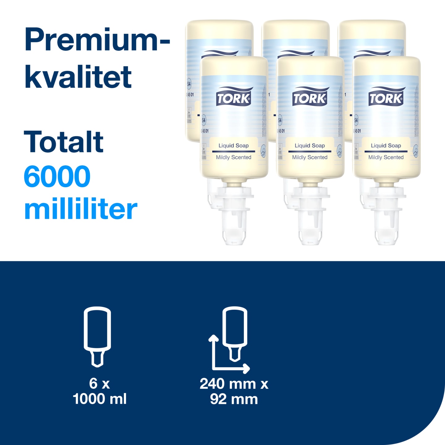 Flytande Tvål Tork Mild S4 - Bild 1 av 4