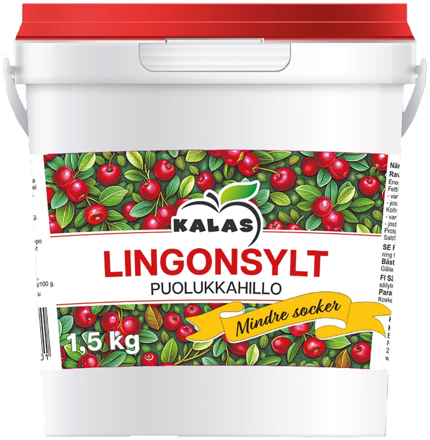 Lingonsylt mindre socker 1,5kg