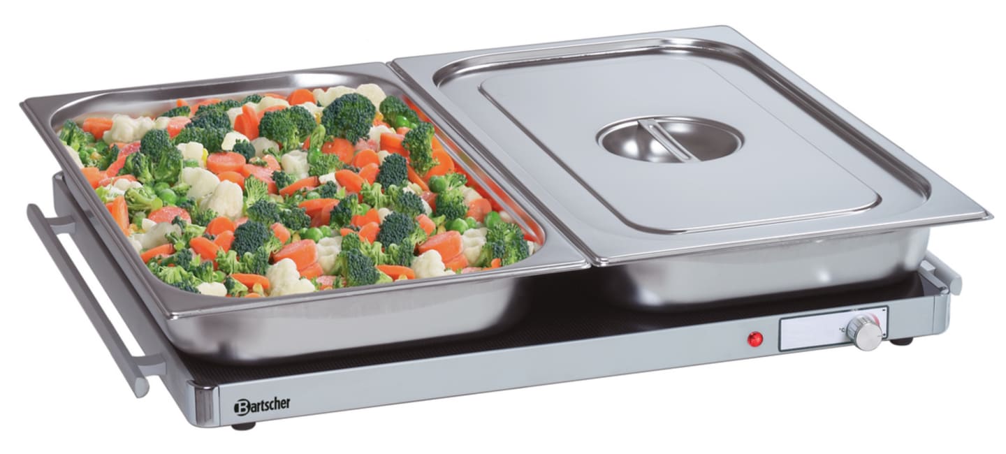 Värmehäll glaskeramik/aluminium GN 2/1 - Bild 1 av 3