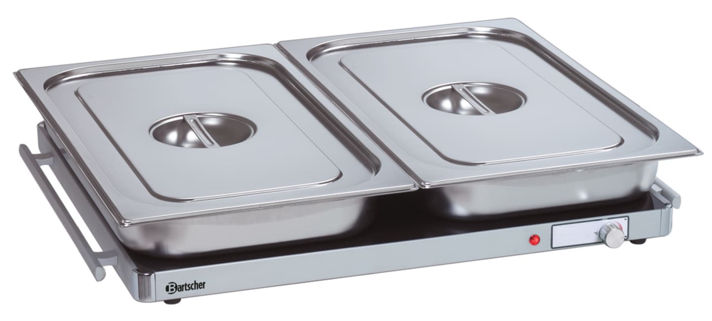 Värmehäll glaskeramik/aluminium GN 2/1 - Bild 1 av 3