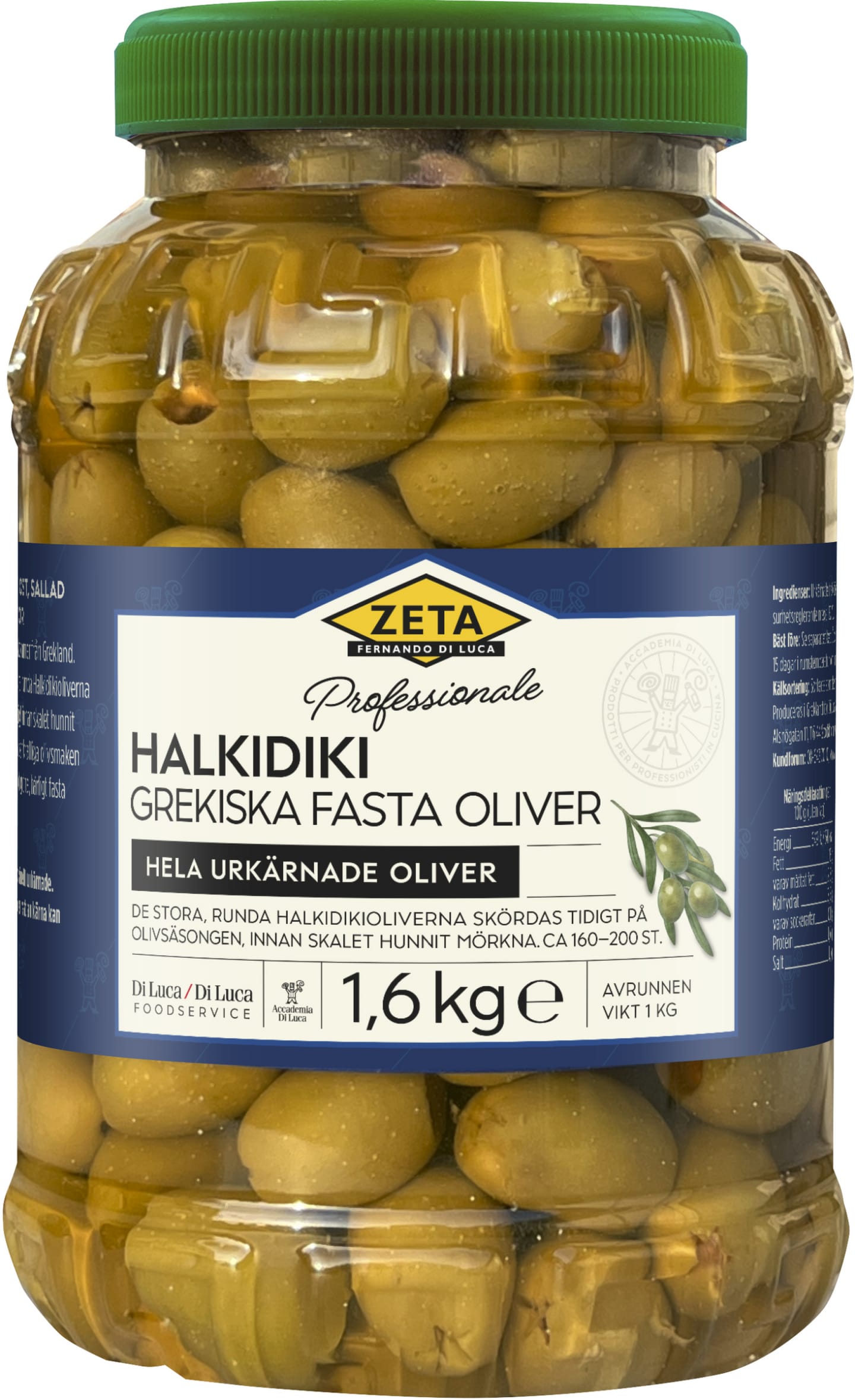 Halkidikioliver urkärnad 1,6kg