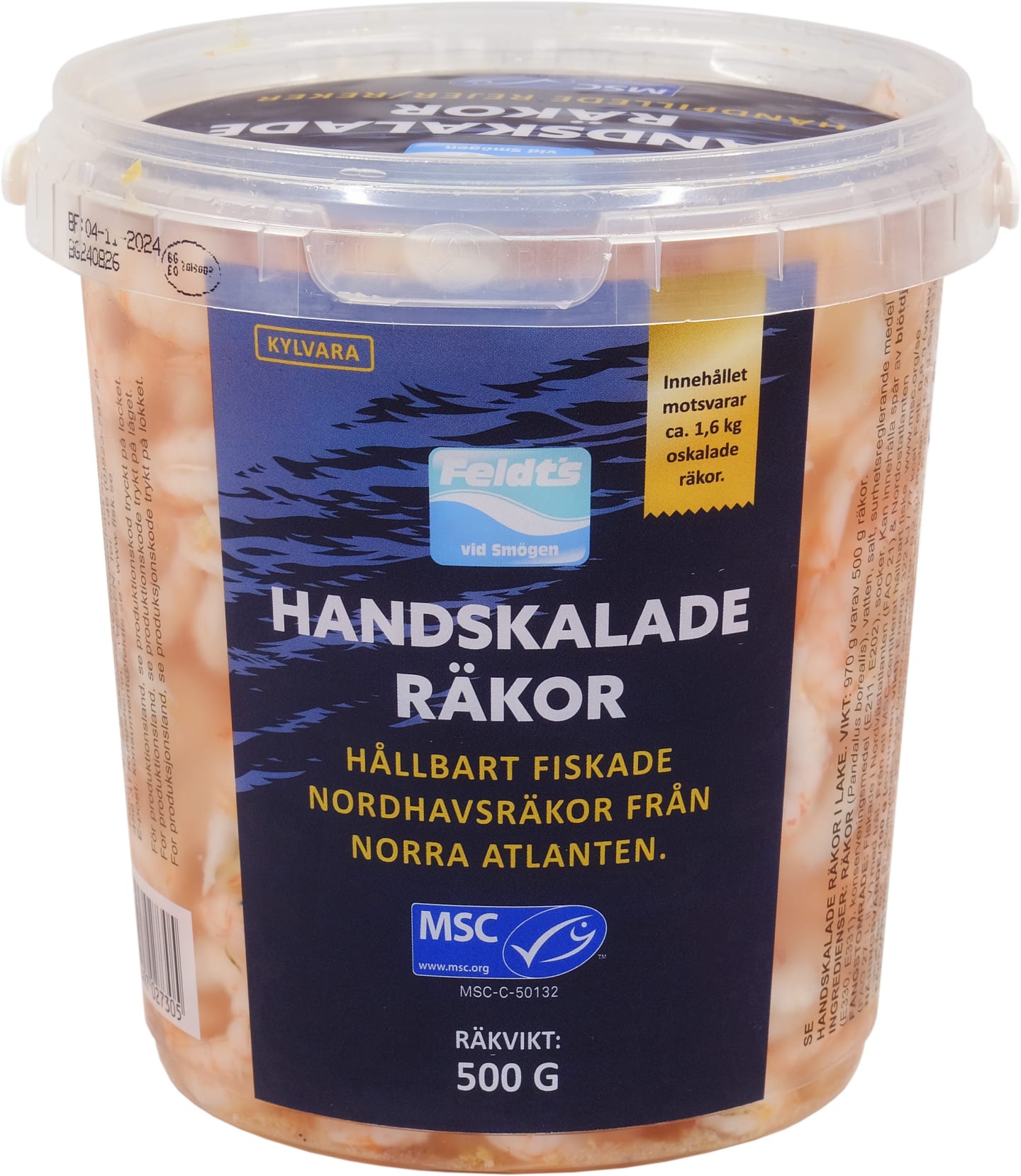 Räka i lake handskalad MSC 500g - Bild 1 av 2