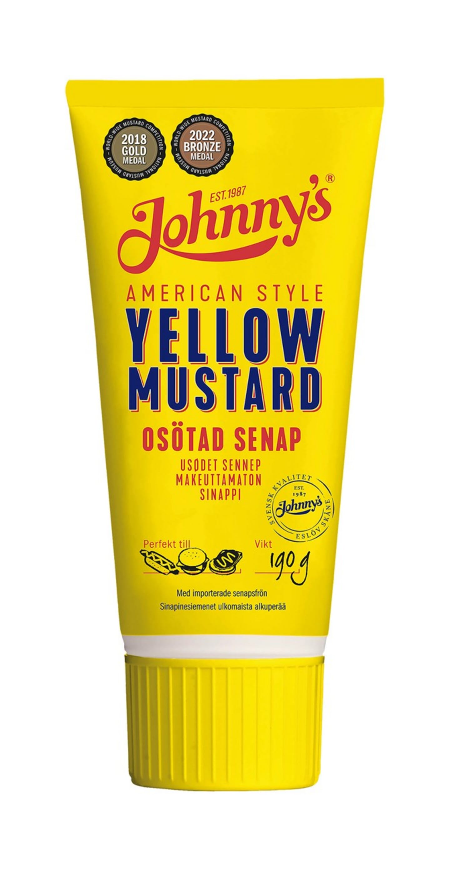 Johnnys Yellow Mustard 190g
