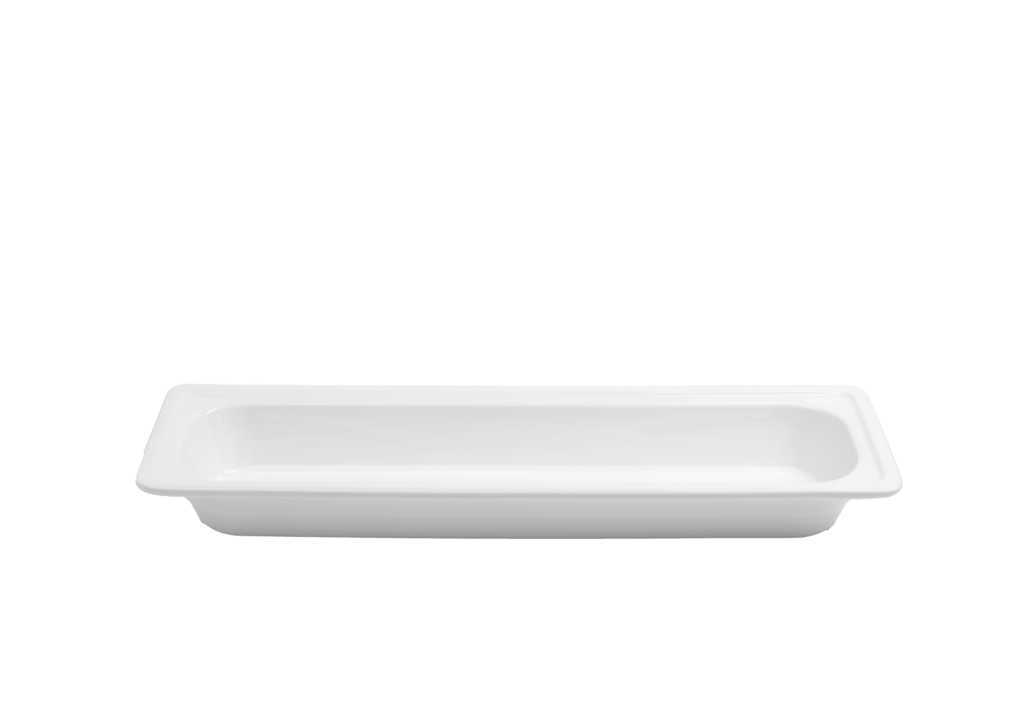 Bufféfat GN 2/4 - 65MM vit porslin