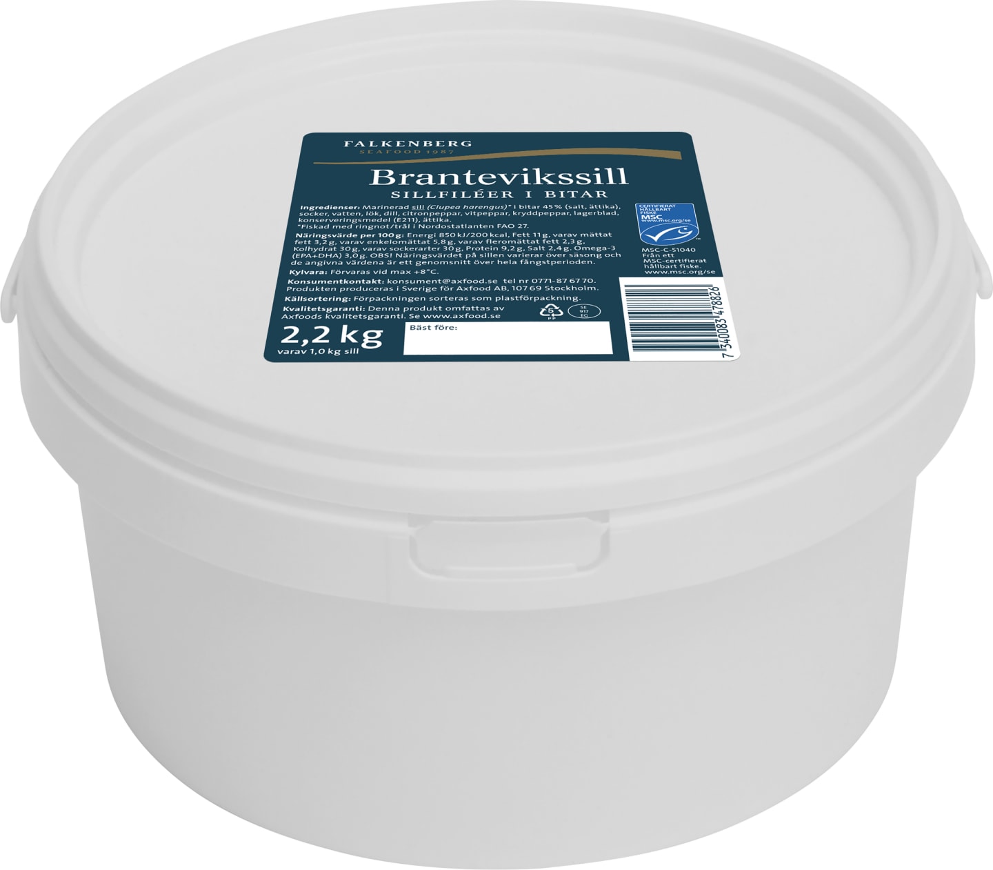 Branteviks sill bit klar MSC 2,2kg
