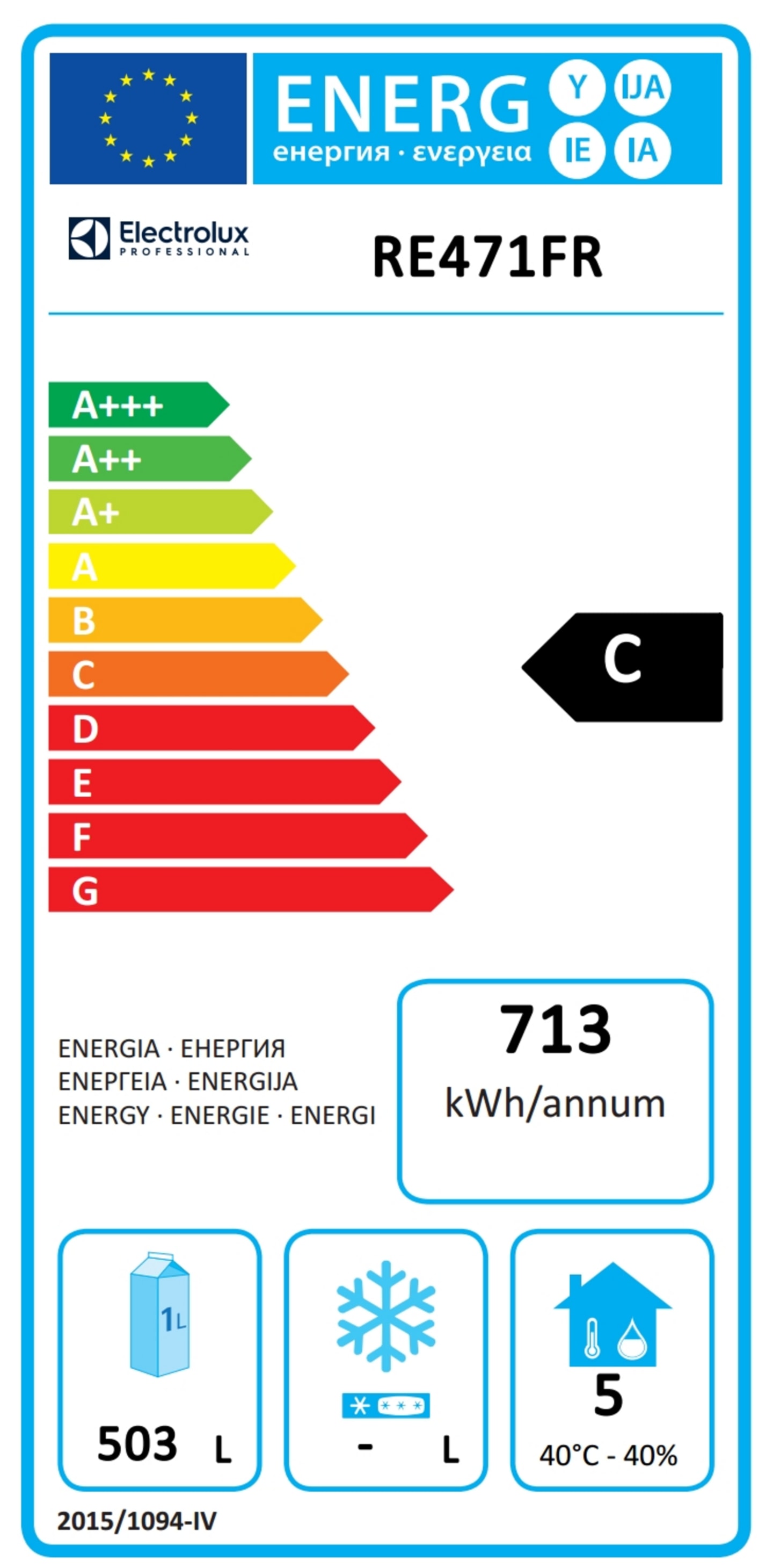 Kylskåp Ecostore Standard 670L - Bild 1 av 2