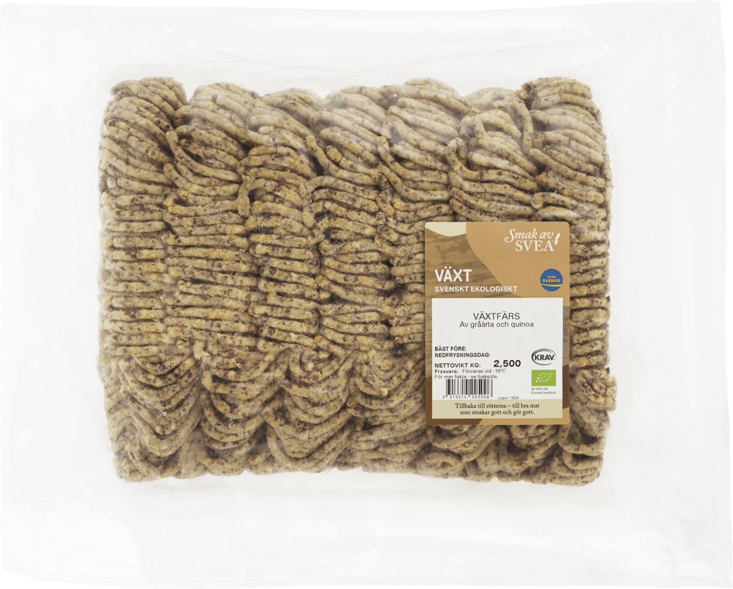 Växtfärs Gråärt & Quinoa KRAV ca 2,5kg