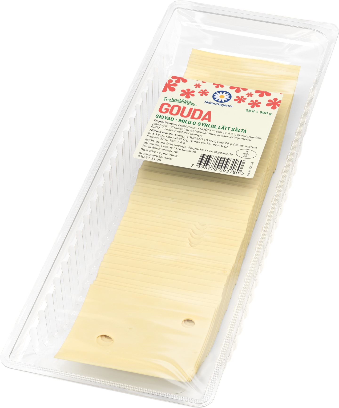 Gouda skivad 28% 10g/ 900g