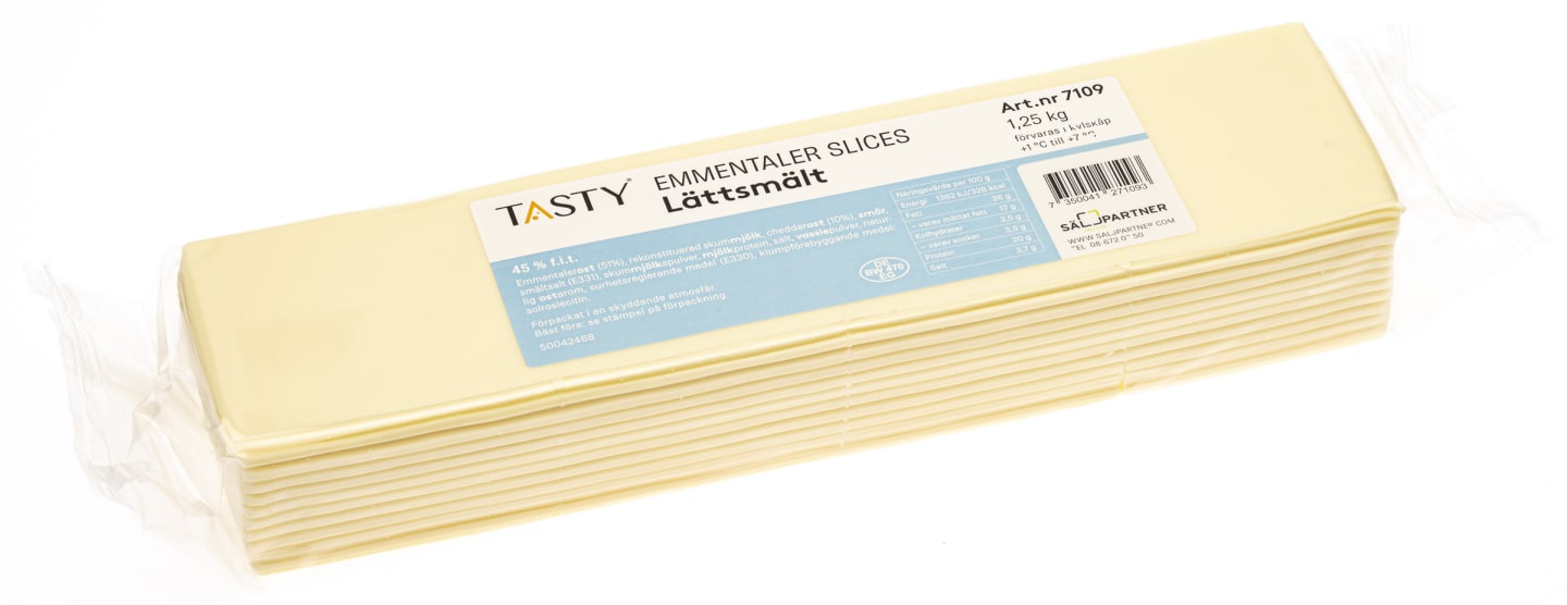 Emmentaler Cheese Slices 1,25kg - Bild 1 av 1