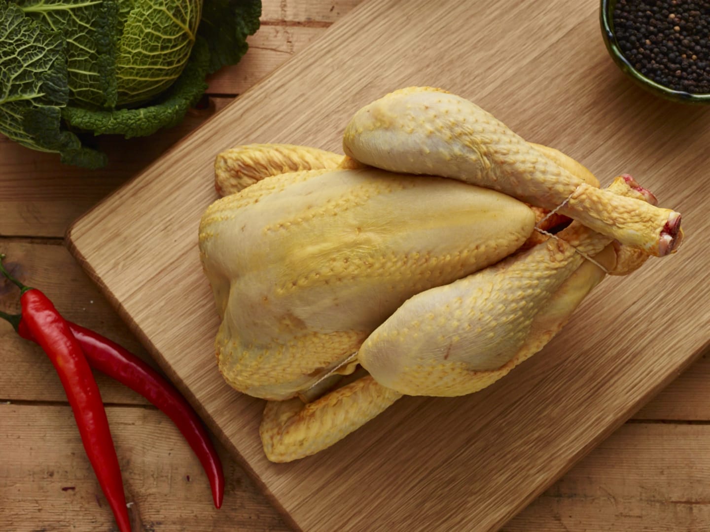 Gårdsmajskyckling hel rotisserie 1,6kg
