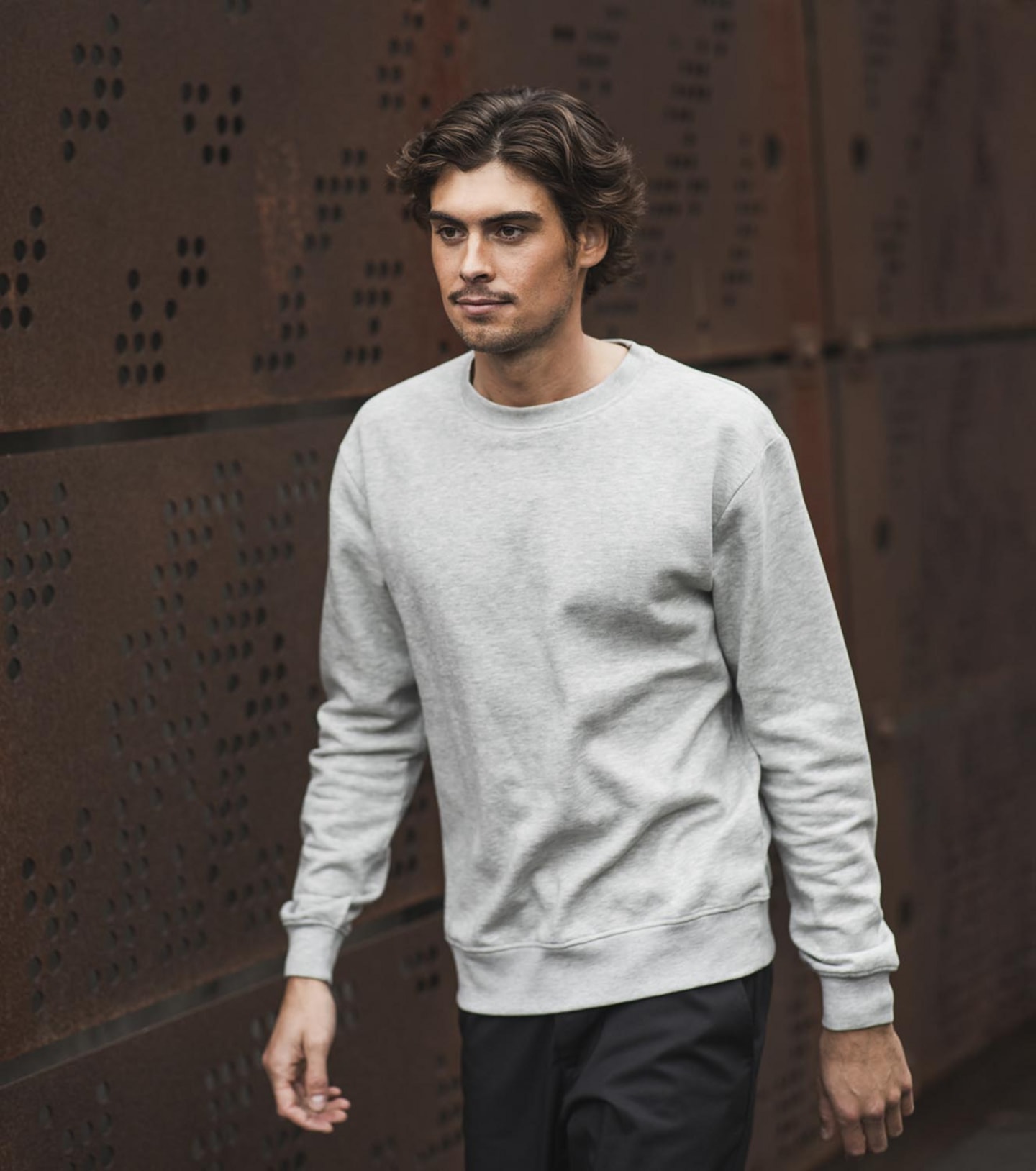 Sweatshirt Unisex 6139 Grå melange L - Bild 1 av 4