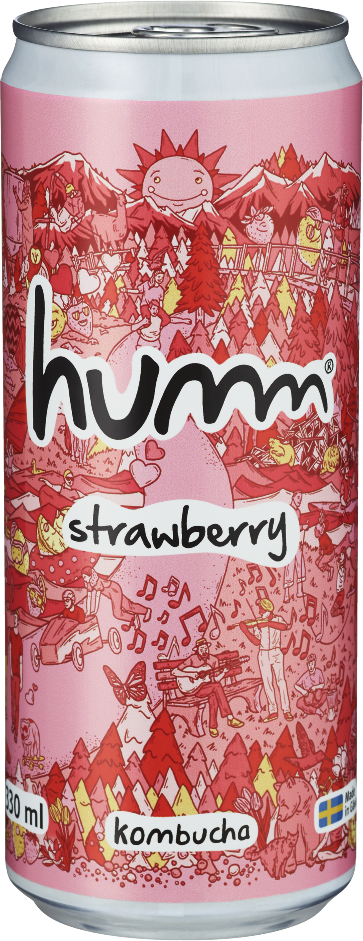 Humm Kombucha Strawberry 33cl