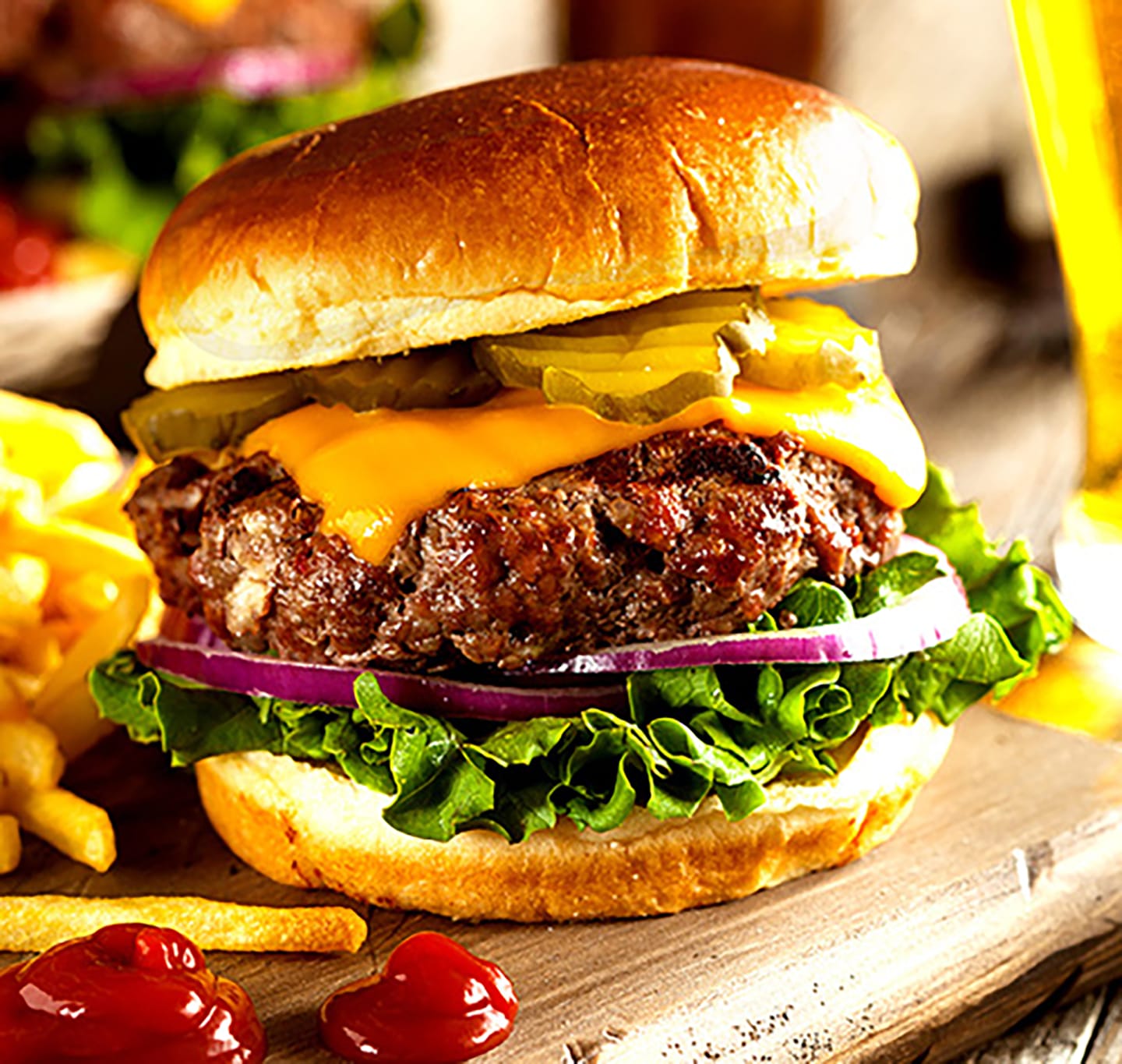Hamburgare högrev premium 170g/4,08kg - Bild 1 av 2