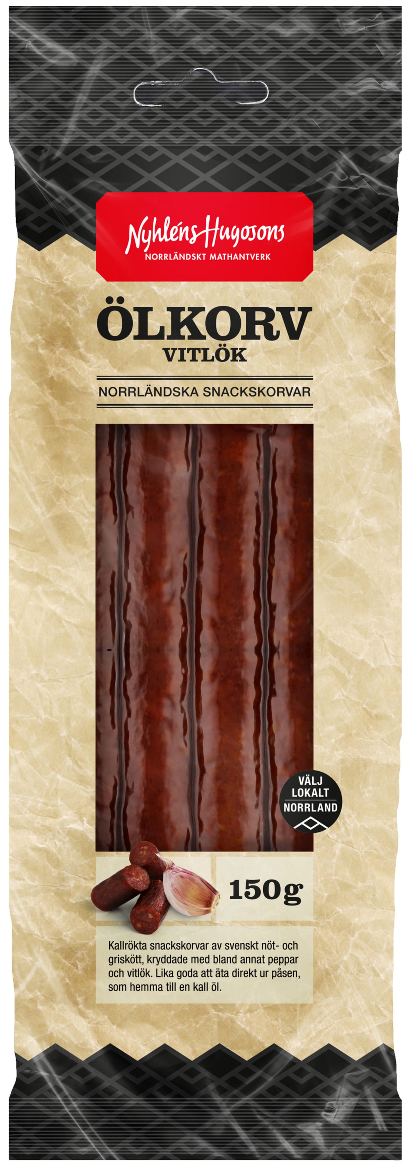 Ölkorv Vitlök 12X150g/1,8kg