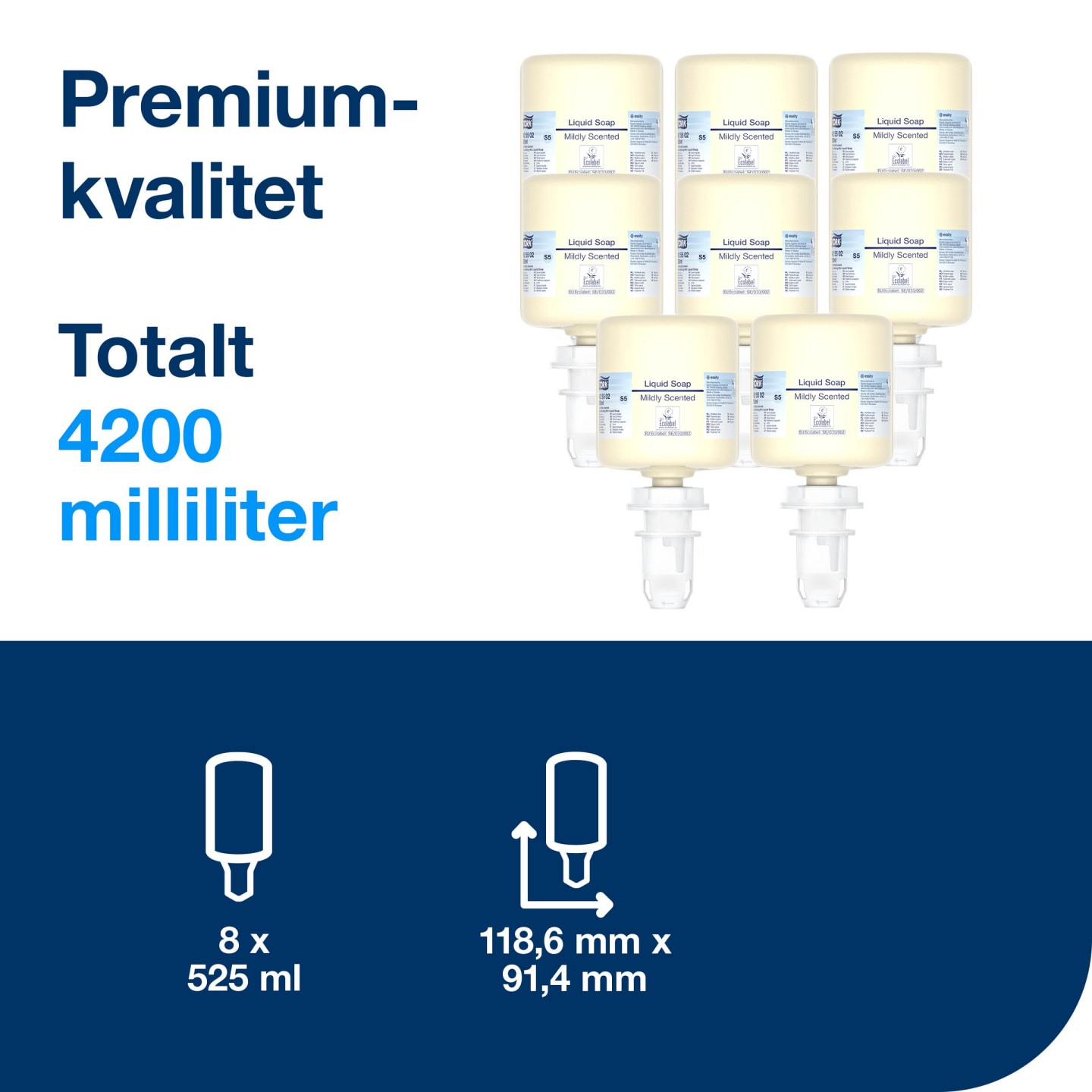 Tvål milt parfym S5 525ml 1st - Bild 1 av 4