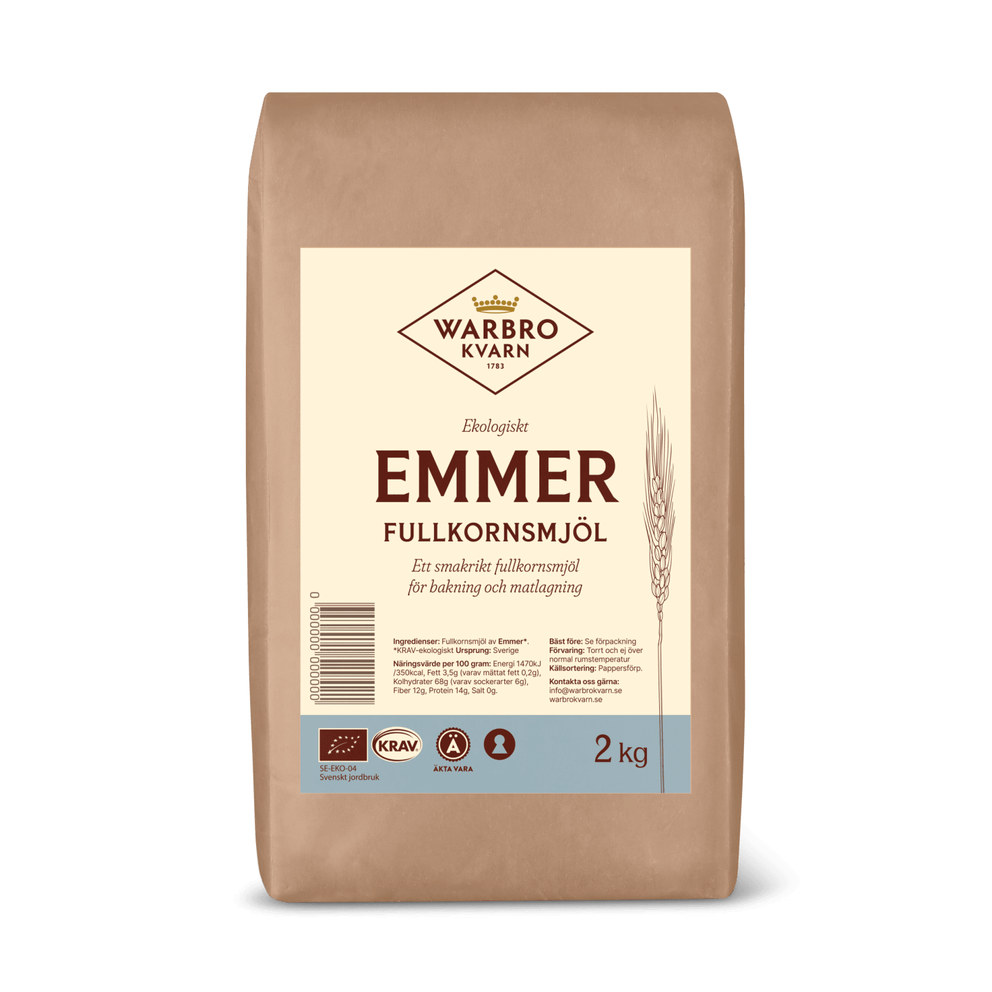 Emmer Fullkornsmjöl 2Kg