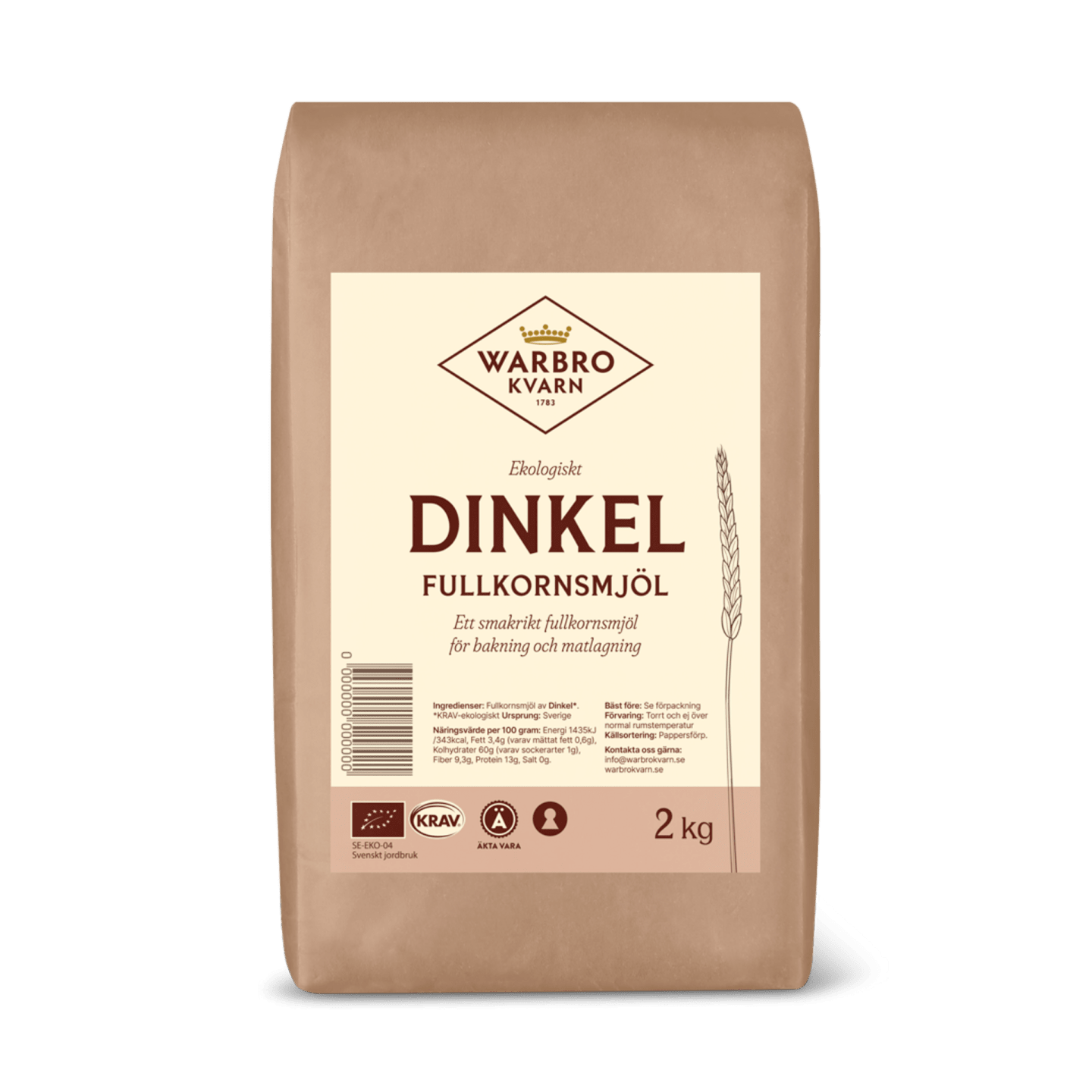 Dinkel fullkornsmjöl 2kg