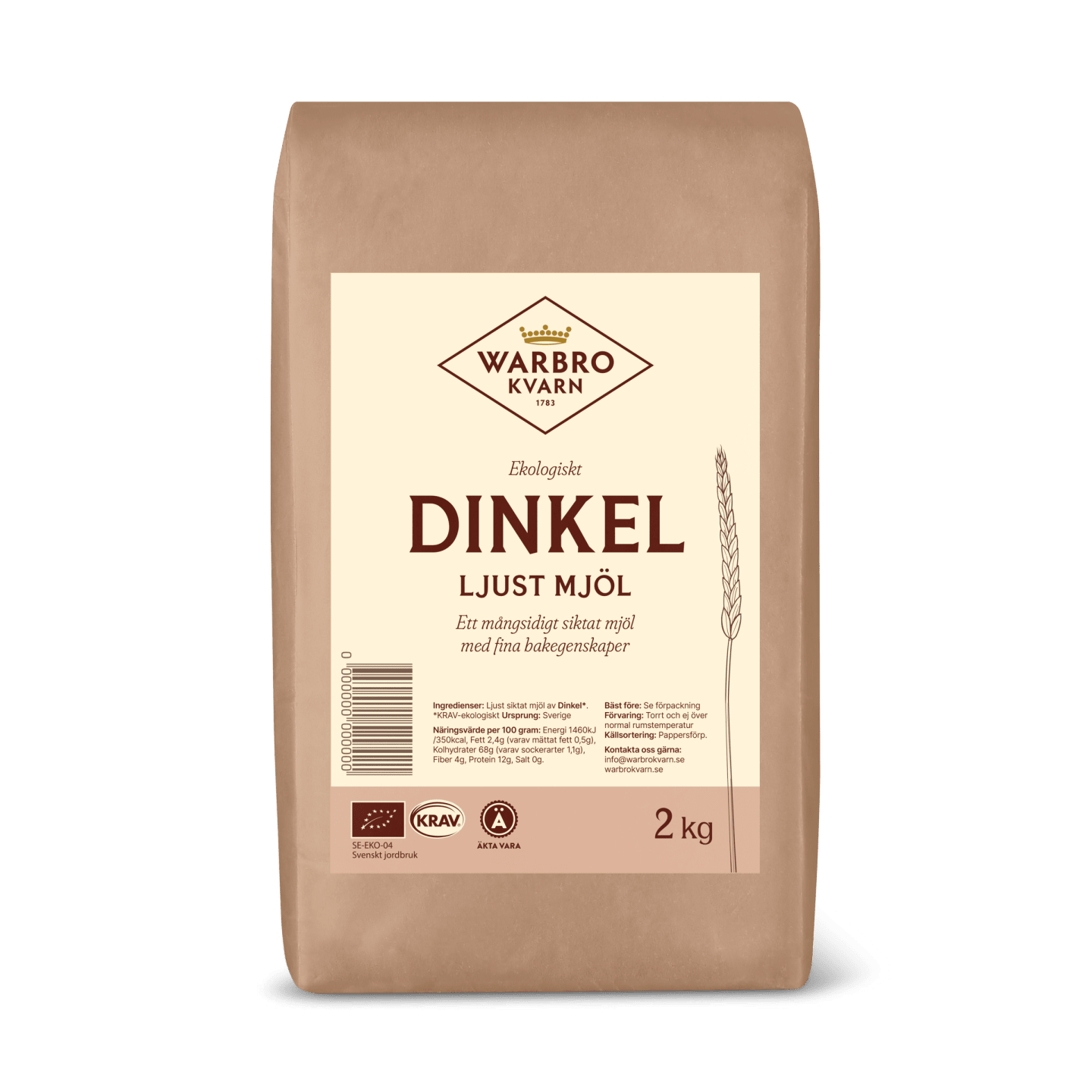 Dinkemjöl ljust siktat 2kg
