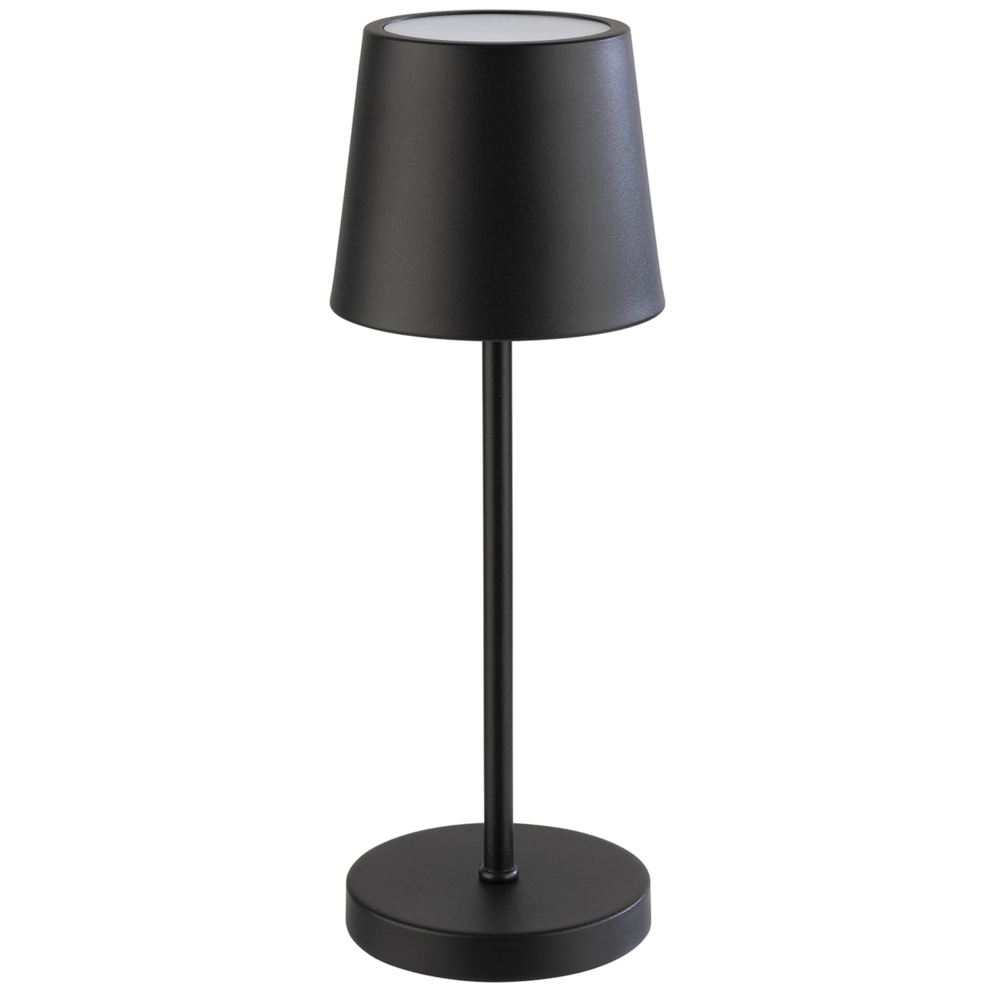 Bordslampa LED laddbar Svart H25cm