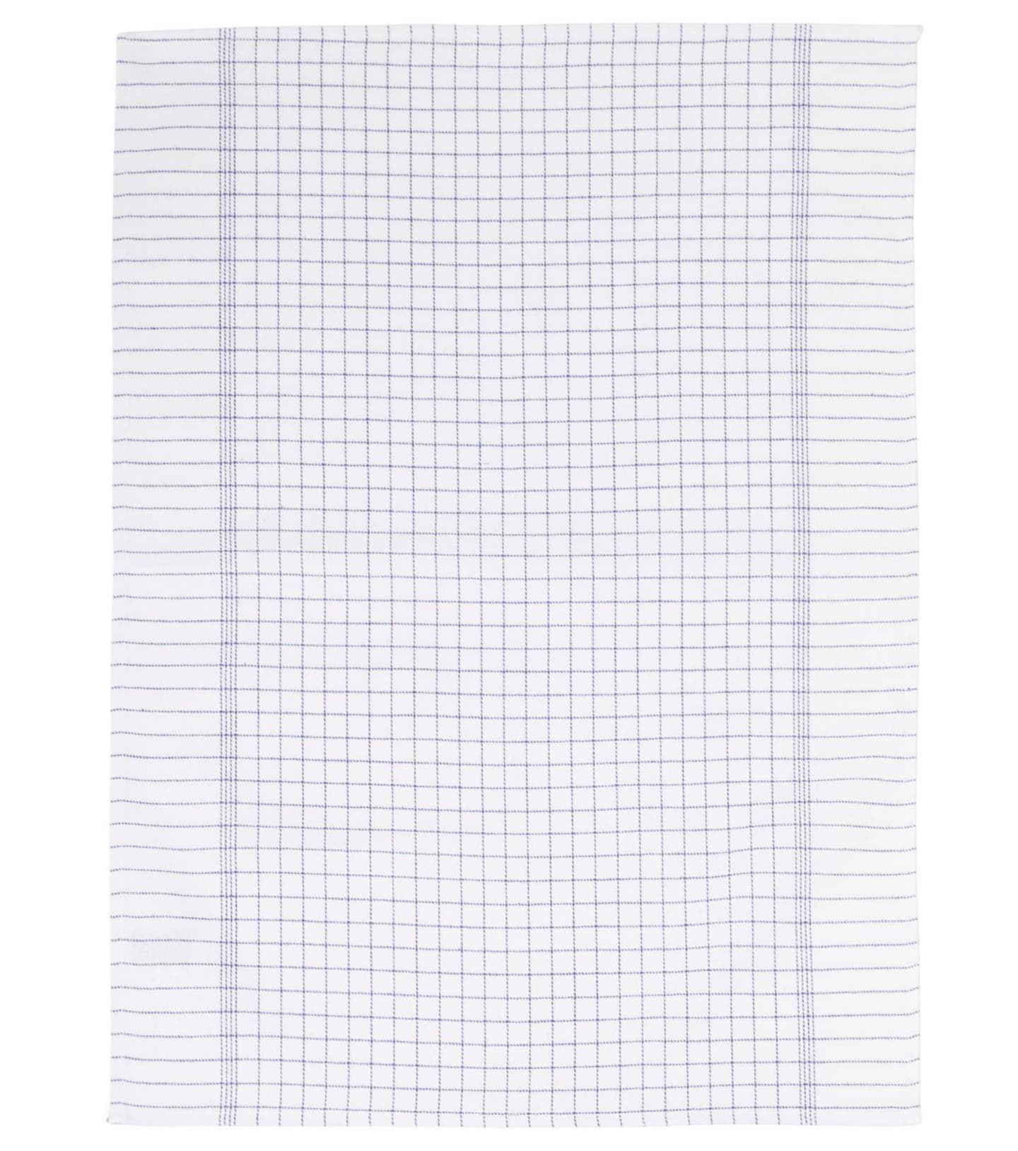 Kökshandduk 50X70 Vit/blå rutor 6-pack 1806