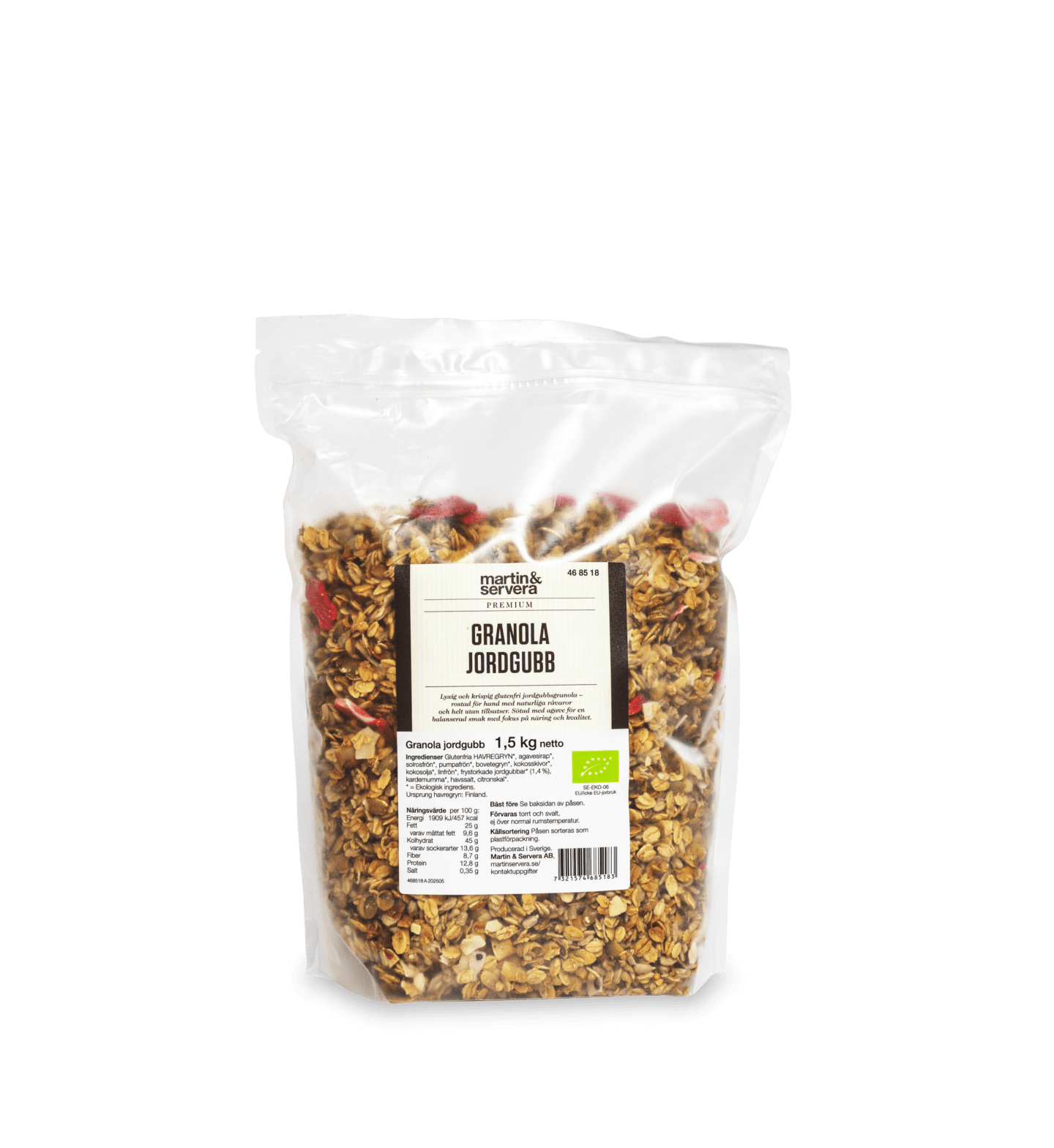 Granola Jordgubb EKO Glutenfri 1,5kg