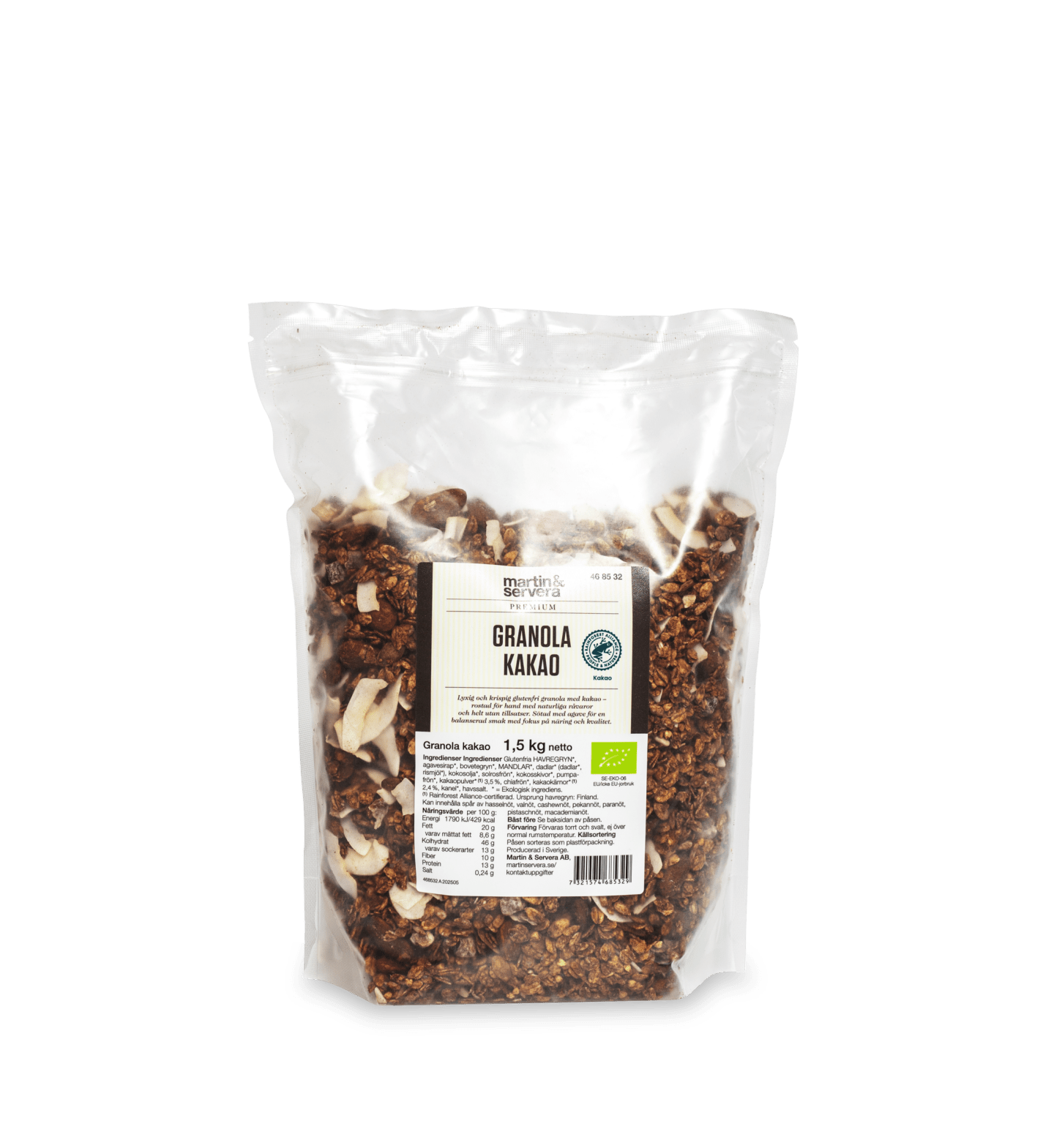 Granola kakao EKO Glutenfri 1,5kg
