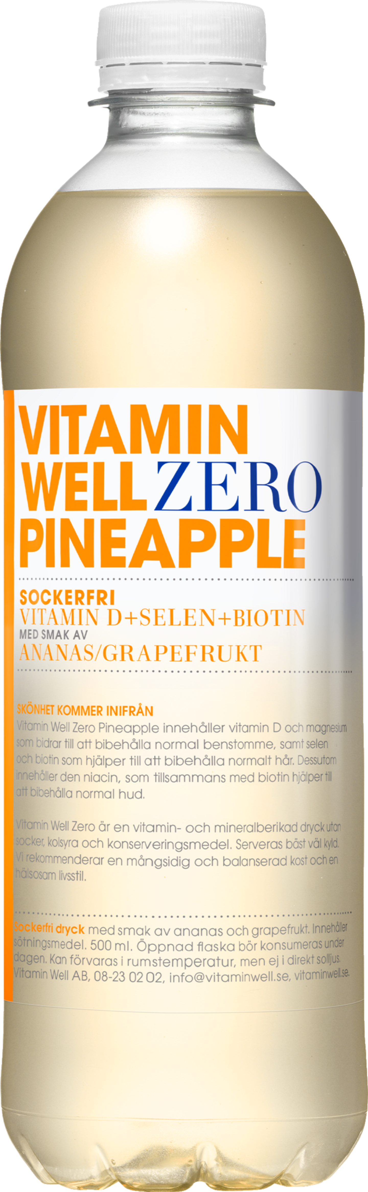 Vitamin Well Ananas Zero 50cl