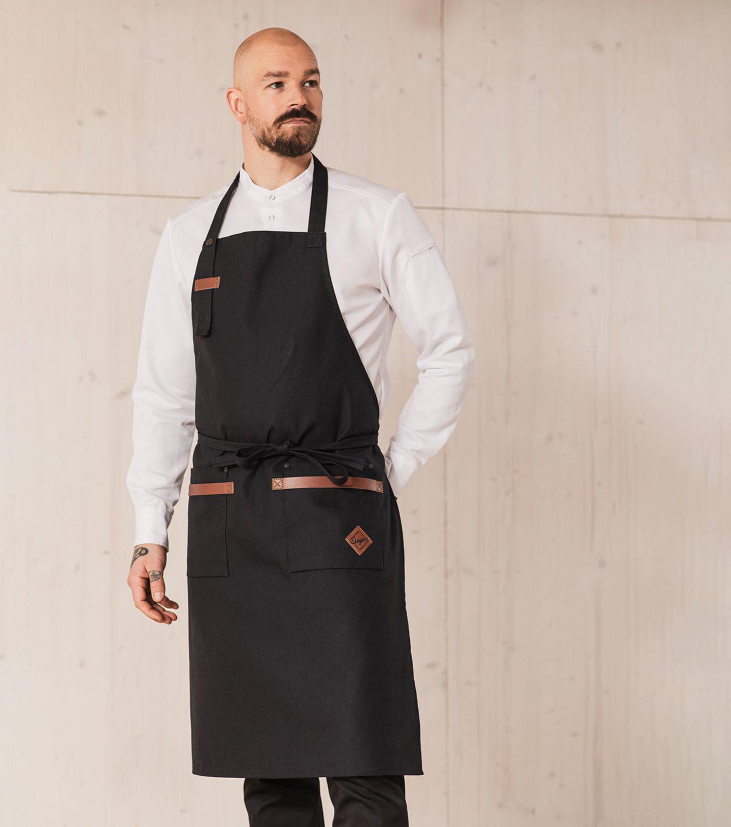 Bröstlappsförkläde svart one size 4093 - Bild 1 av 4