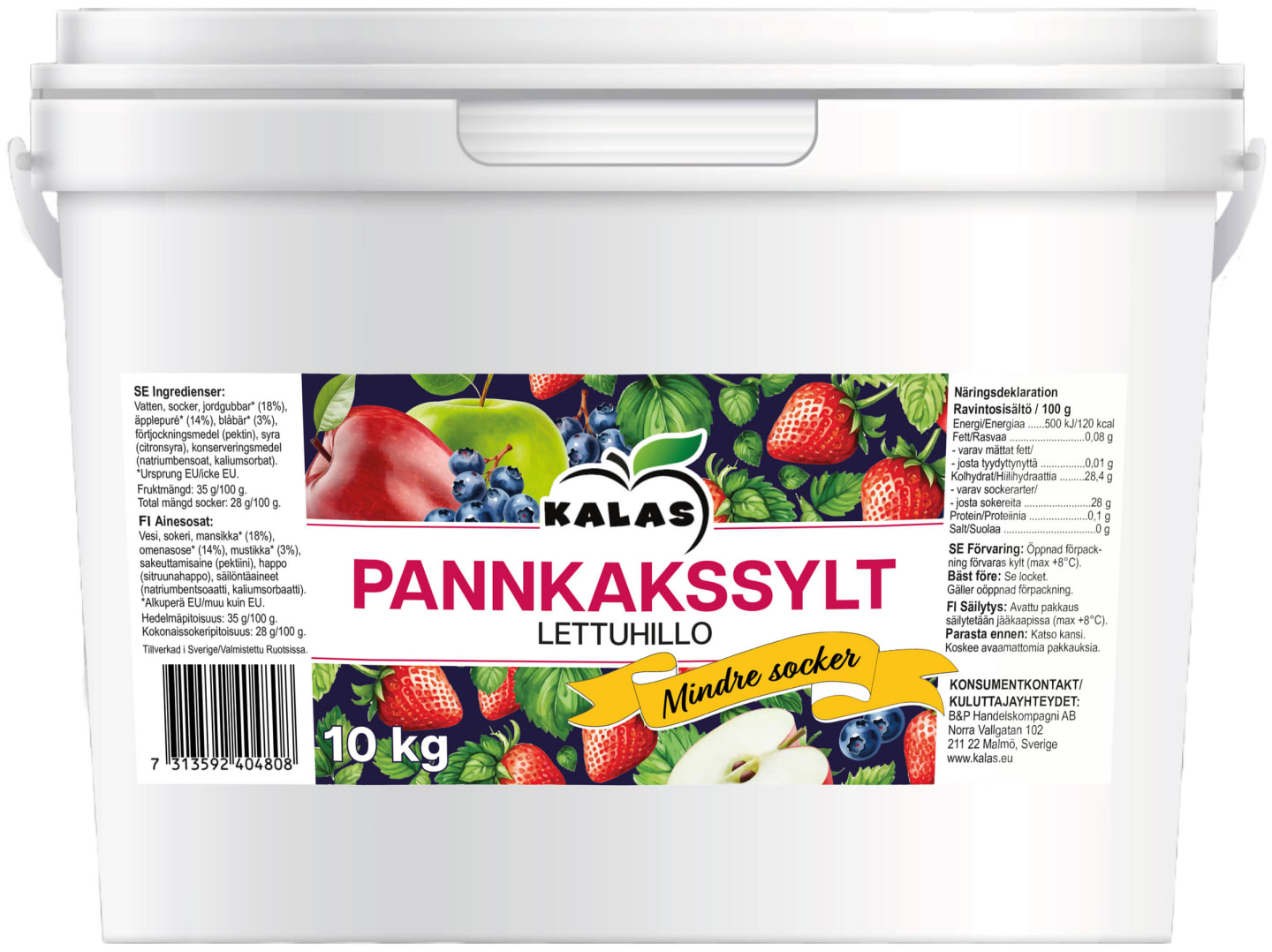 Pannkakssylt mindre socker 10kg