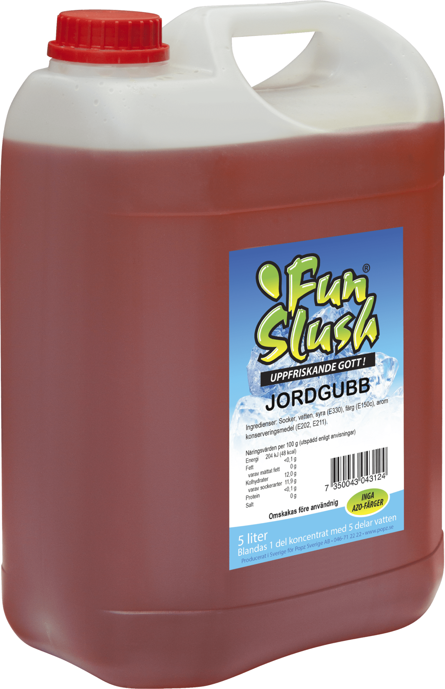 Slush jordgubb mix 5L