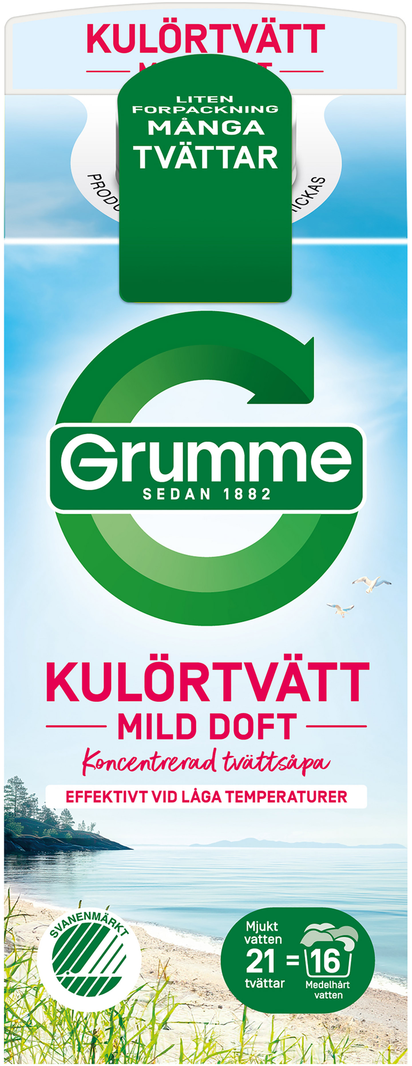 Tvättmedel flytande kulör Grumme 750ml