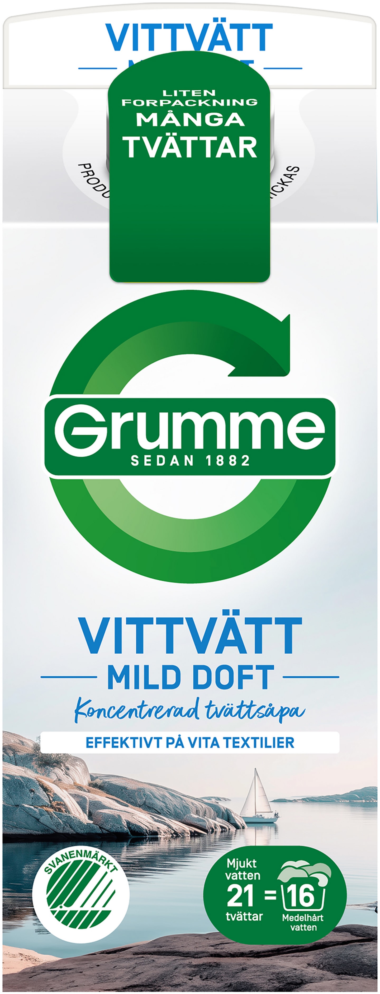 Tvättmedel flytande vit Grumme 750ml