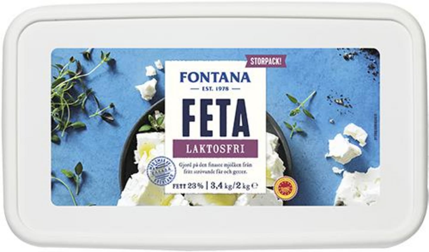 Fetaost laktosfri 2kg