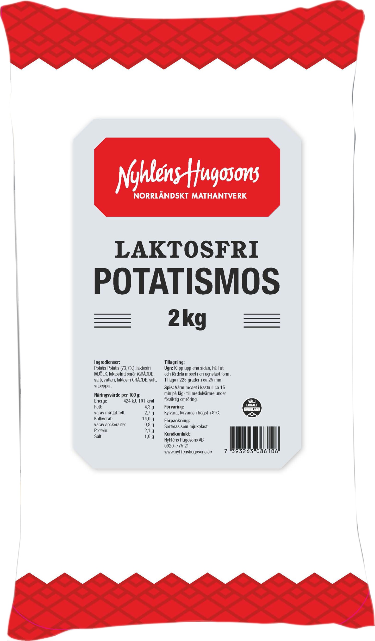 Potatismos laktosfri 2kg - Bild 1 av 2