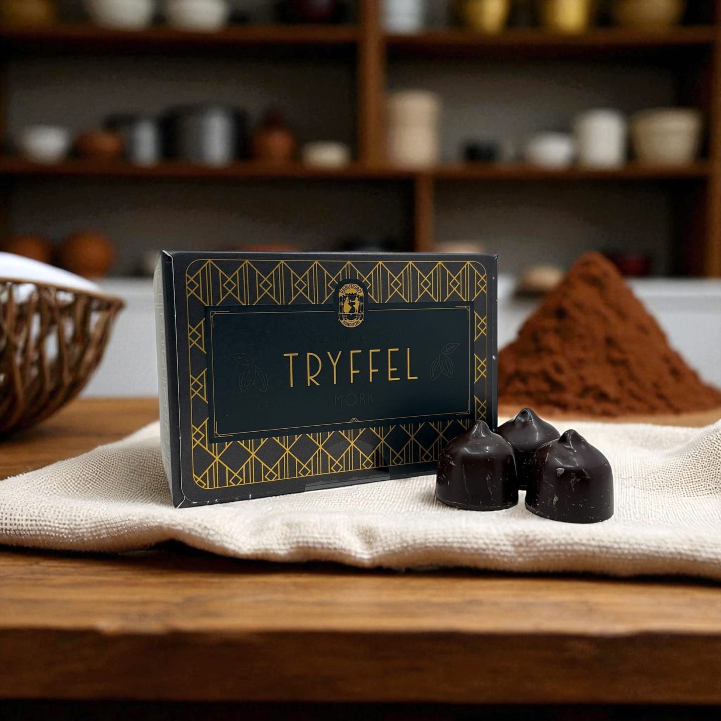 Chokladtryffel Mörk 90g/9st