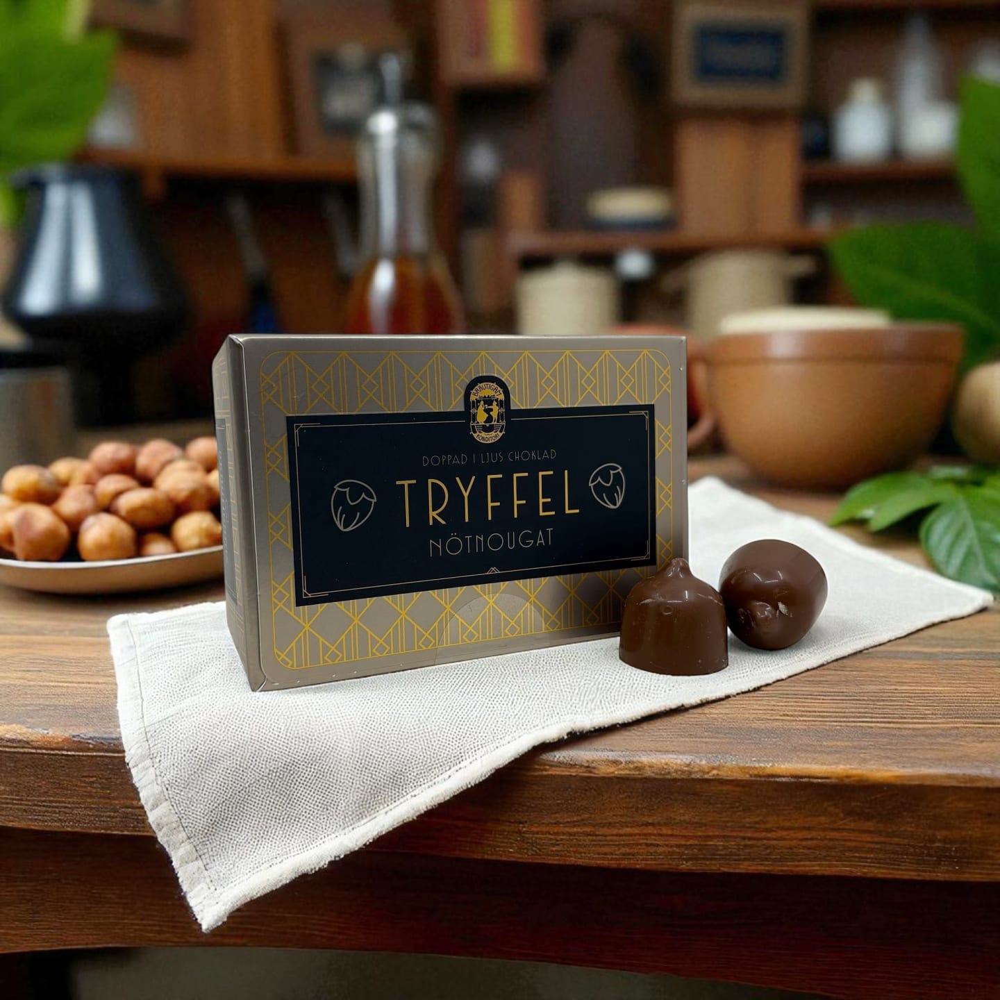 Chokladtryffel Nougat 90g/9st