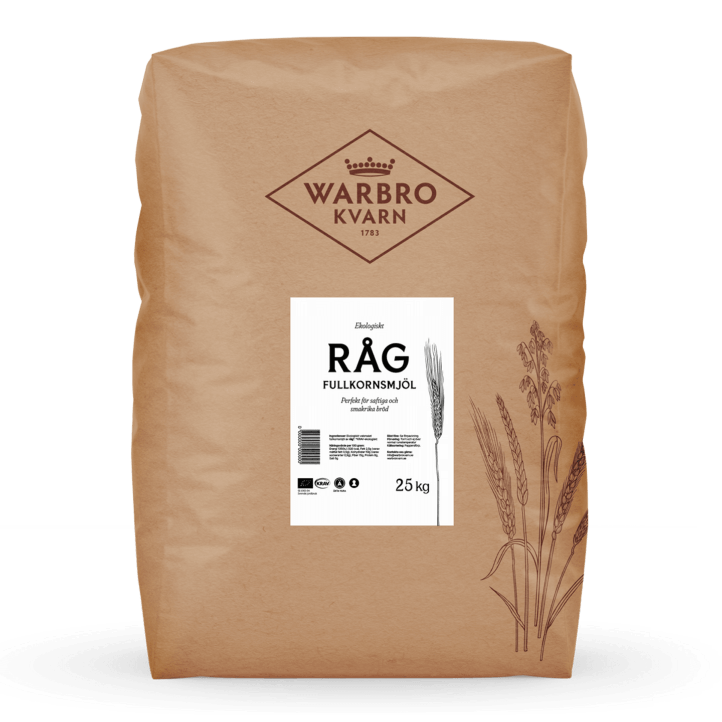 Råg fullkornsmjöl 25kg