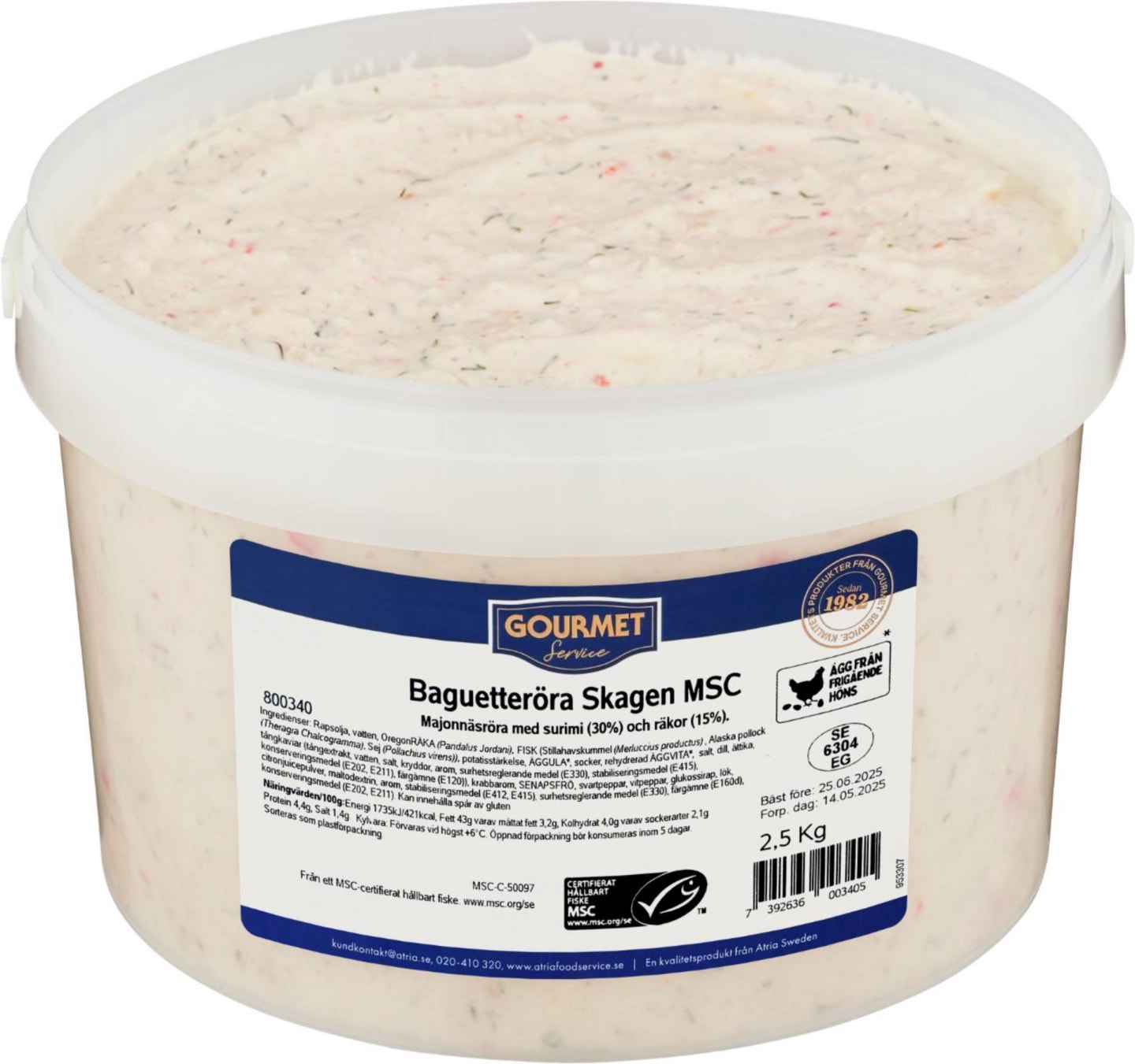 Baguetteröra Skagen MSC 2,5kg