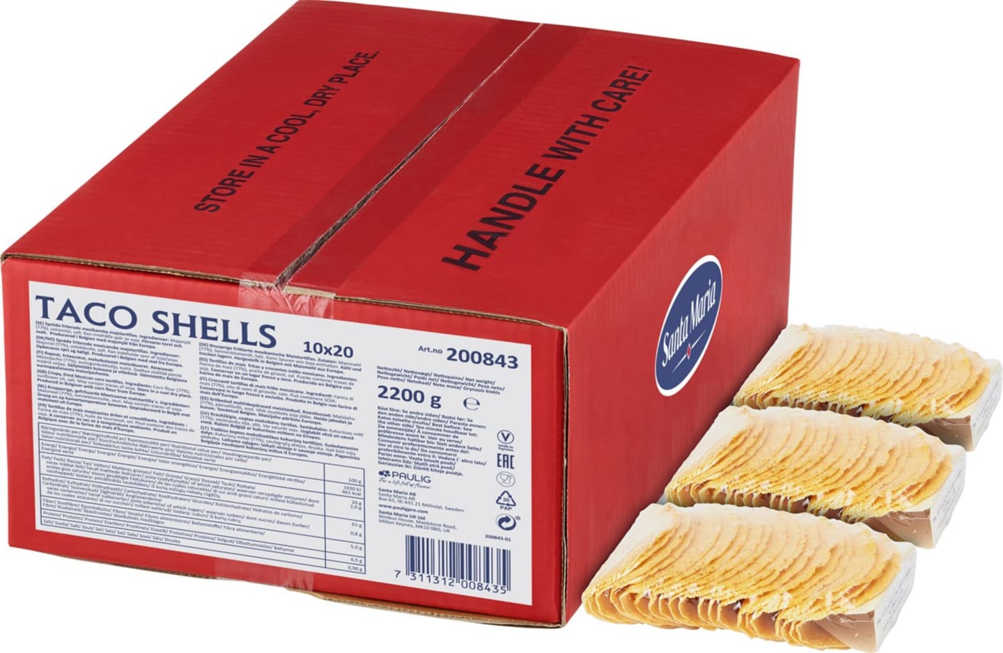 Taco Shells 2,2kg - Bild 1 av 2