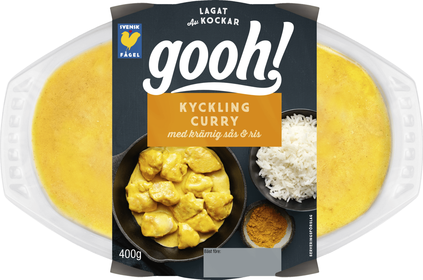 Kyckling curry med ris 400g
