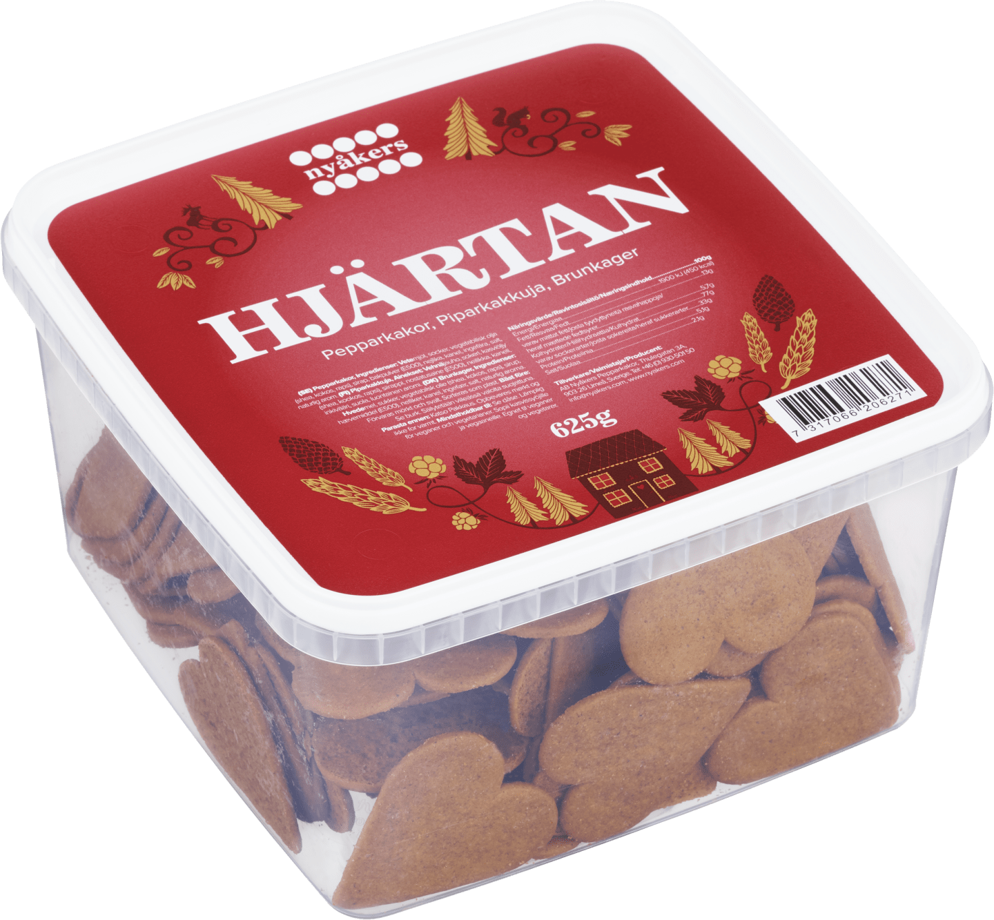 Pepparkakshjärtan små 625g